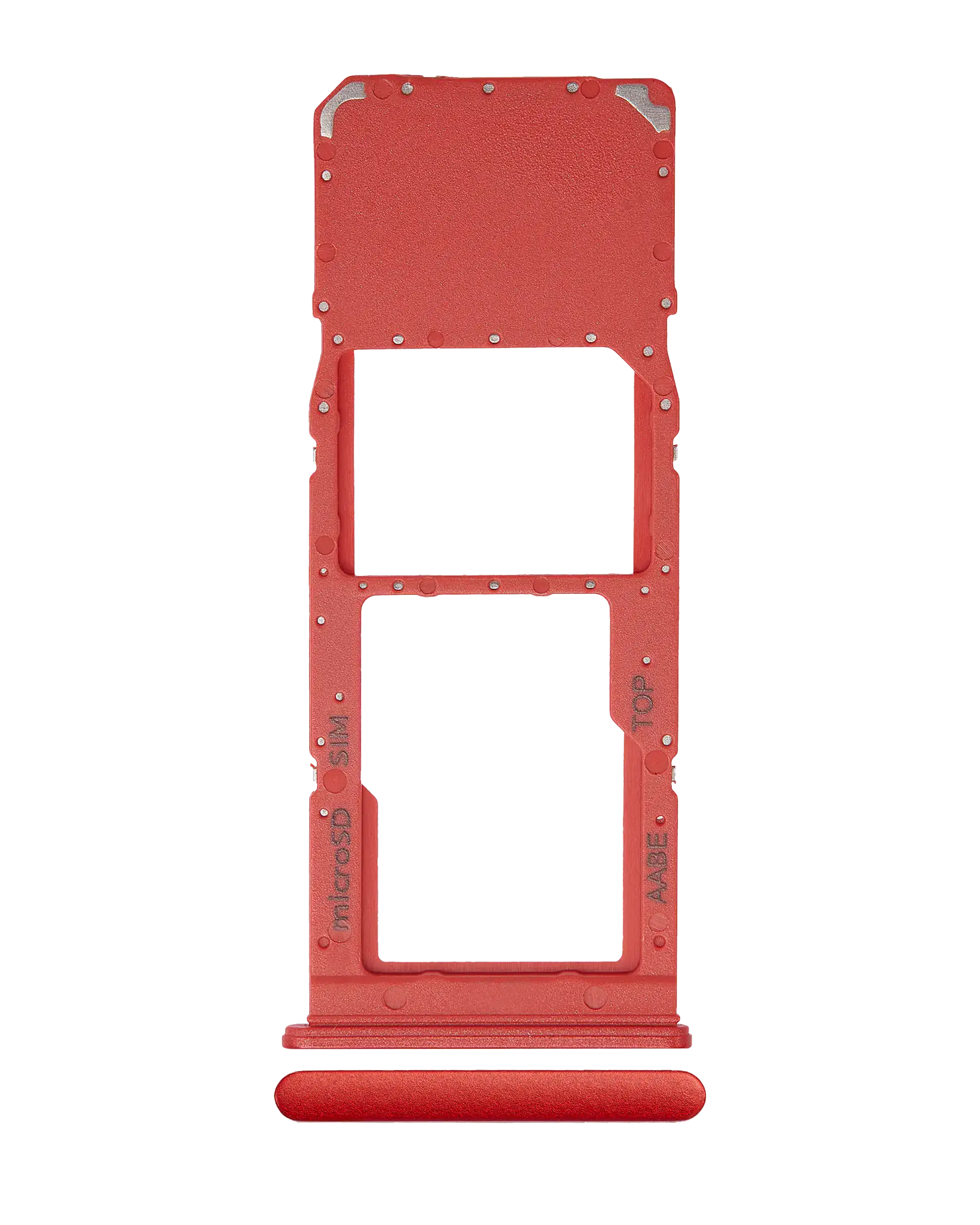Single Sim Card Tray Compatible For Samsung Galaxy A12 (A125 / 2020) (Red)