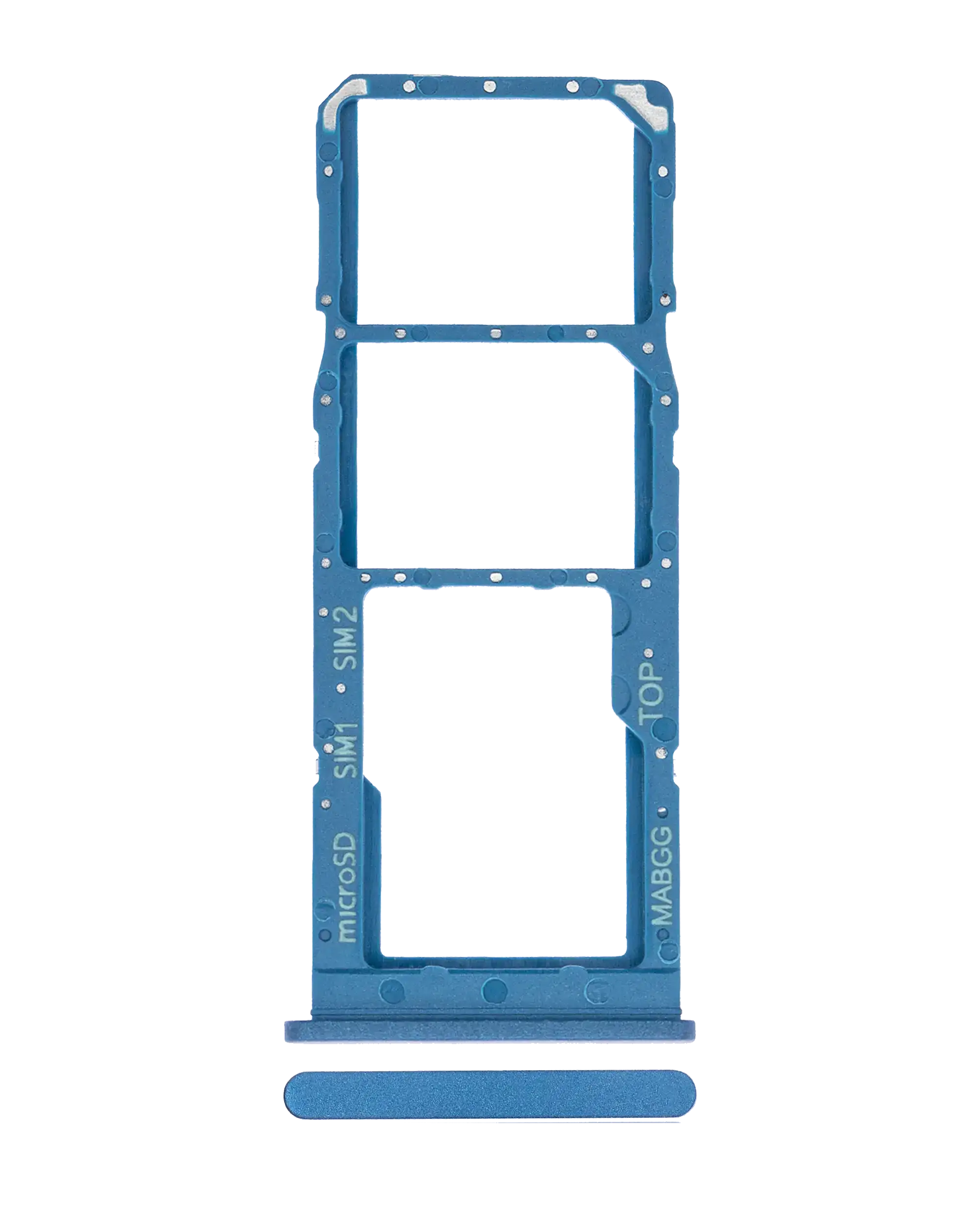 Dual Sim Card Tray Compatible For Samsung Galaxy A12 (A125 / 2020) (Blue)