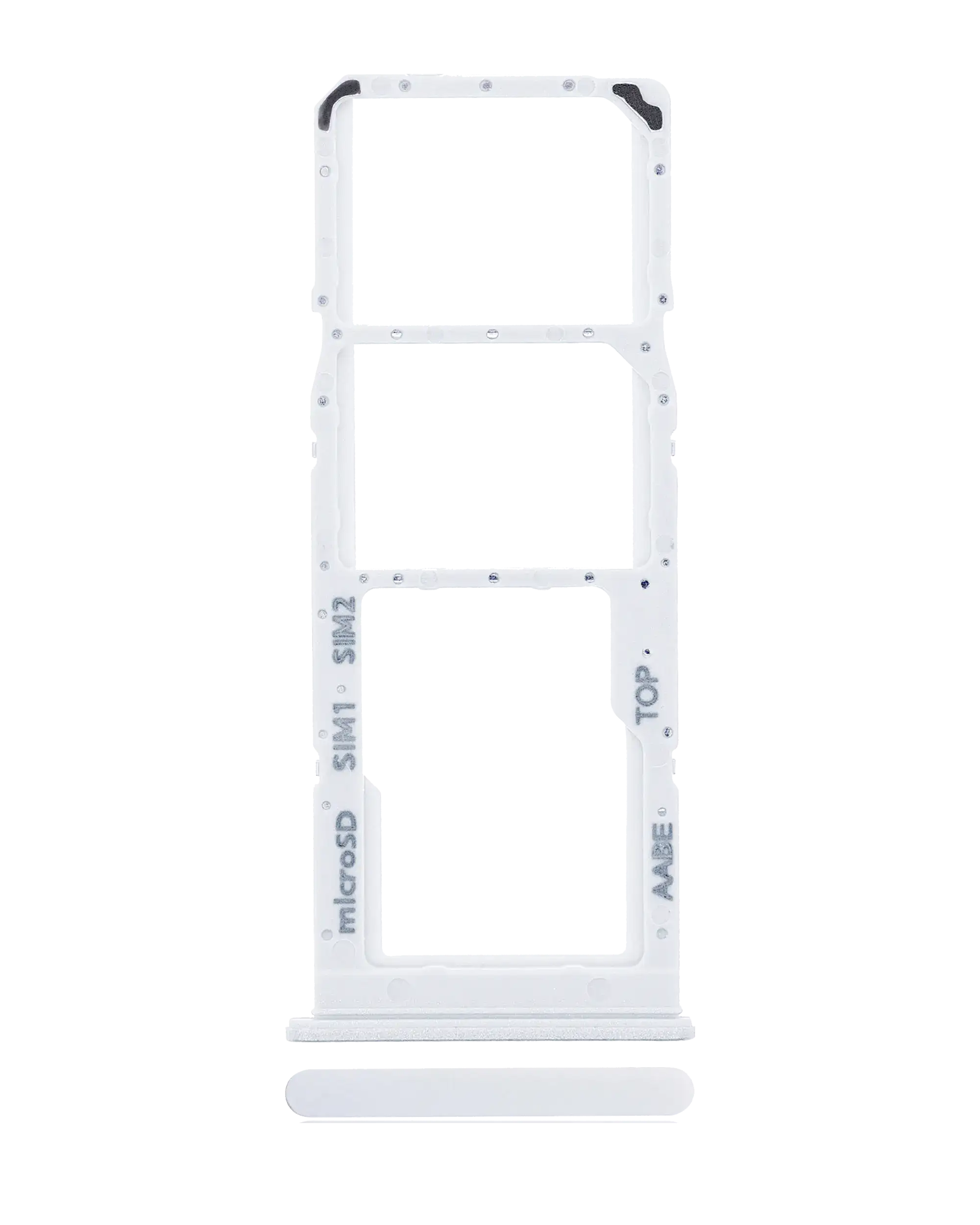 Dual Sim Card Tray Compatible For Samsung Galaxy A12 (A125 / 2020) (White)