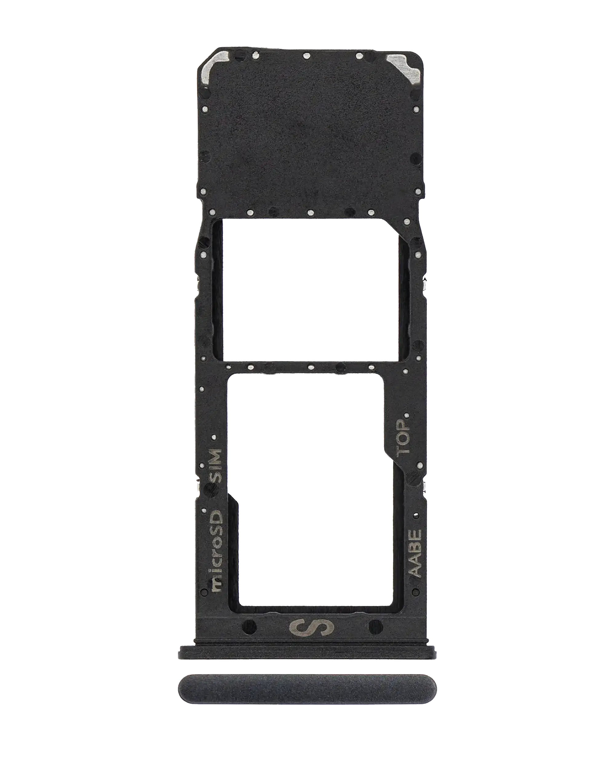 Single Sim Card Tray Compatible For Samsung Galaxy A12 (A125 / 2020) (Black)
