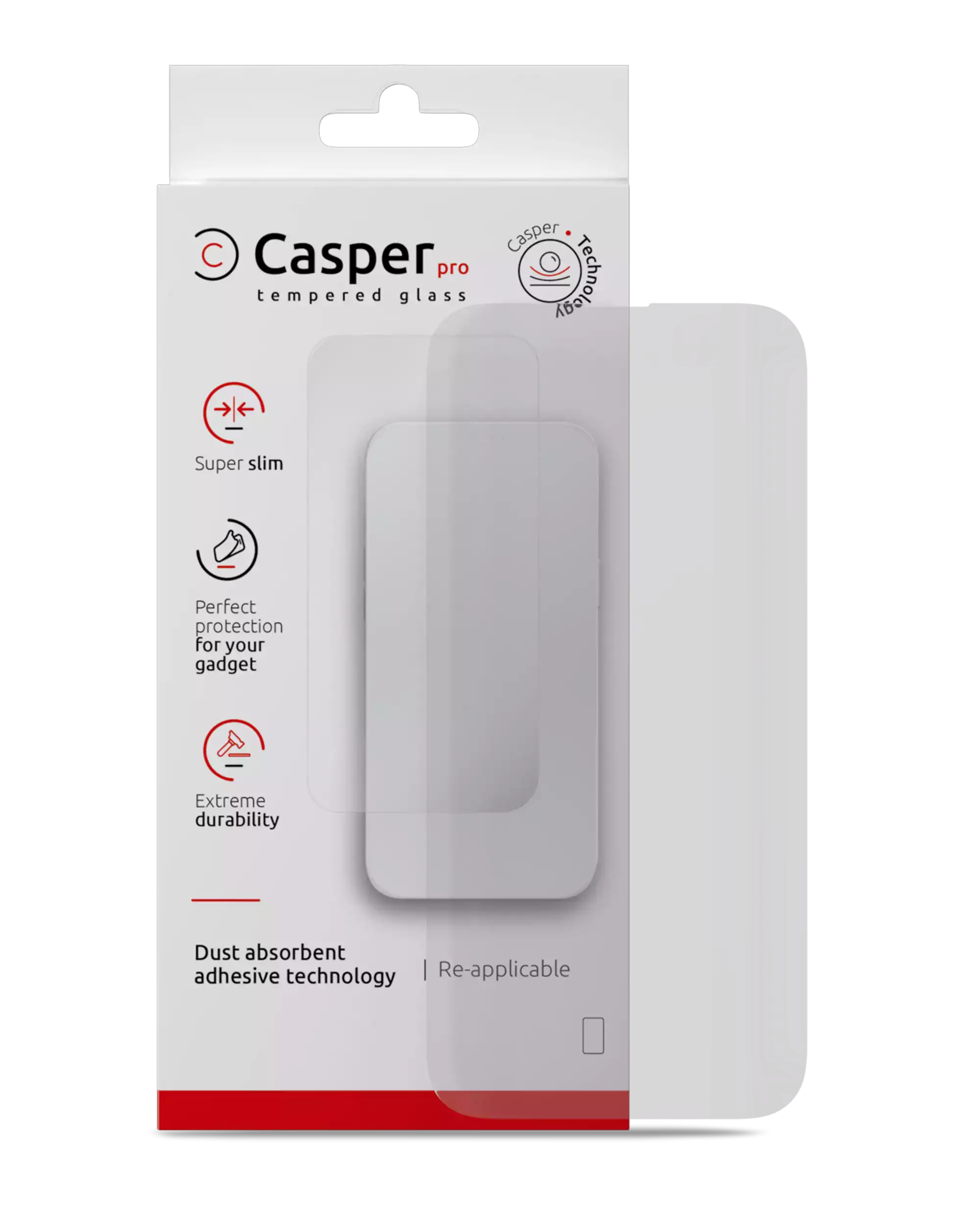 Casper Pro Screen Protector Compatible For Iphone 16 Pro / 17 / 17 Pro (Retail Pack) (Matte)
