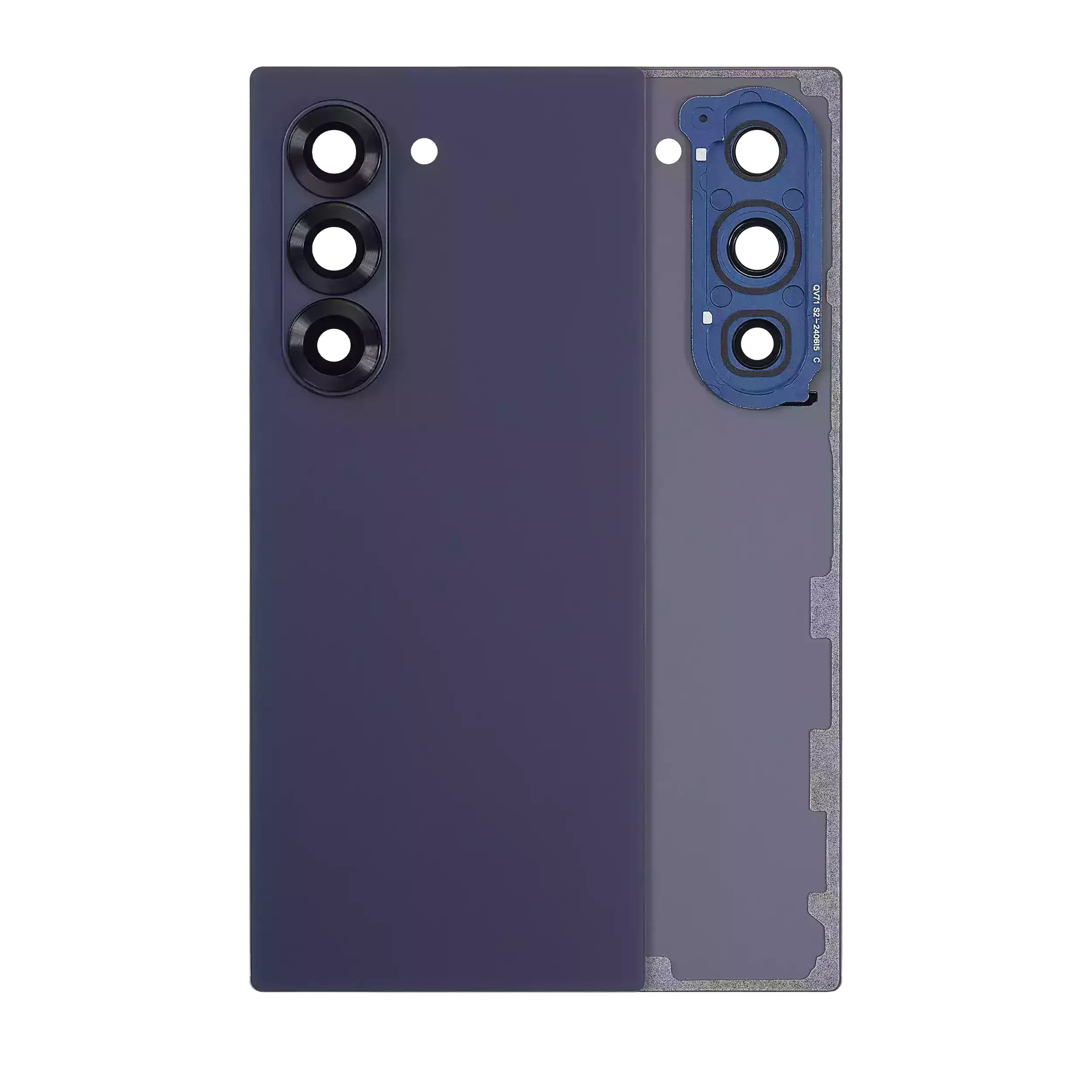 Back Cover Glass With Camera Lens Compatible For Samsung Galaxy Z Fold 6 5G (Service Pack) (Navy)