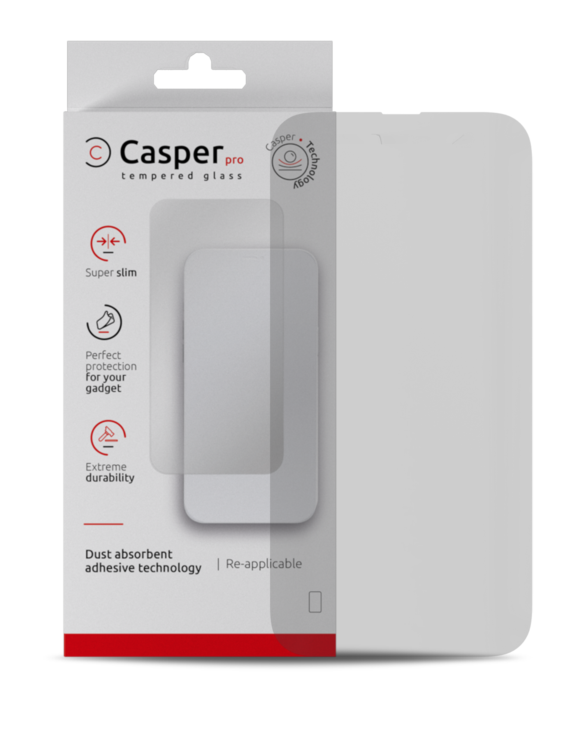 Casper Pro Screen Protector Compatible For Iphone 15 Pro Max (Retail Pack) (Matte)