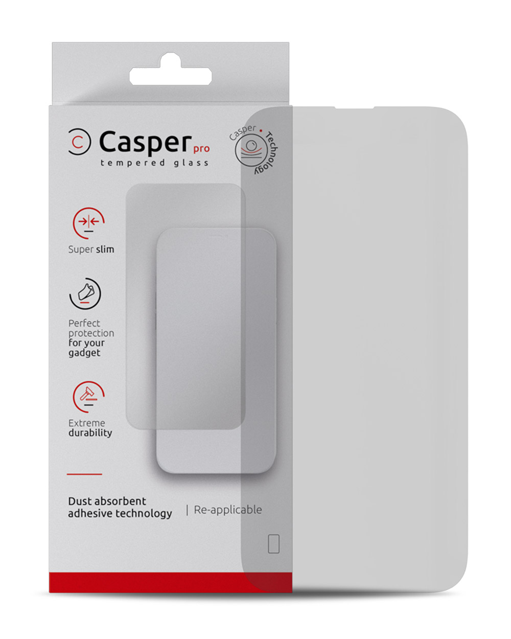 Casper Pro Screen Protector Compatible For Iphone 15 Pro (Retail Pack) (Matte)