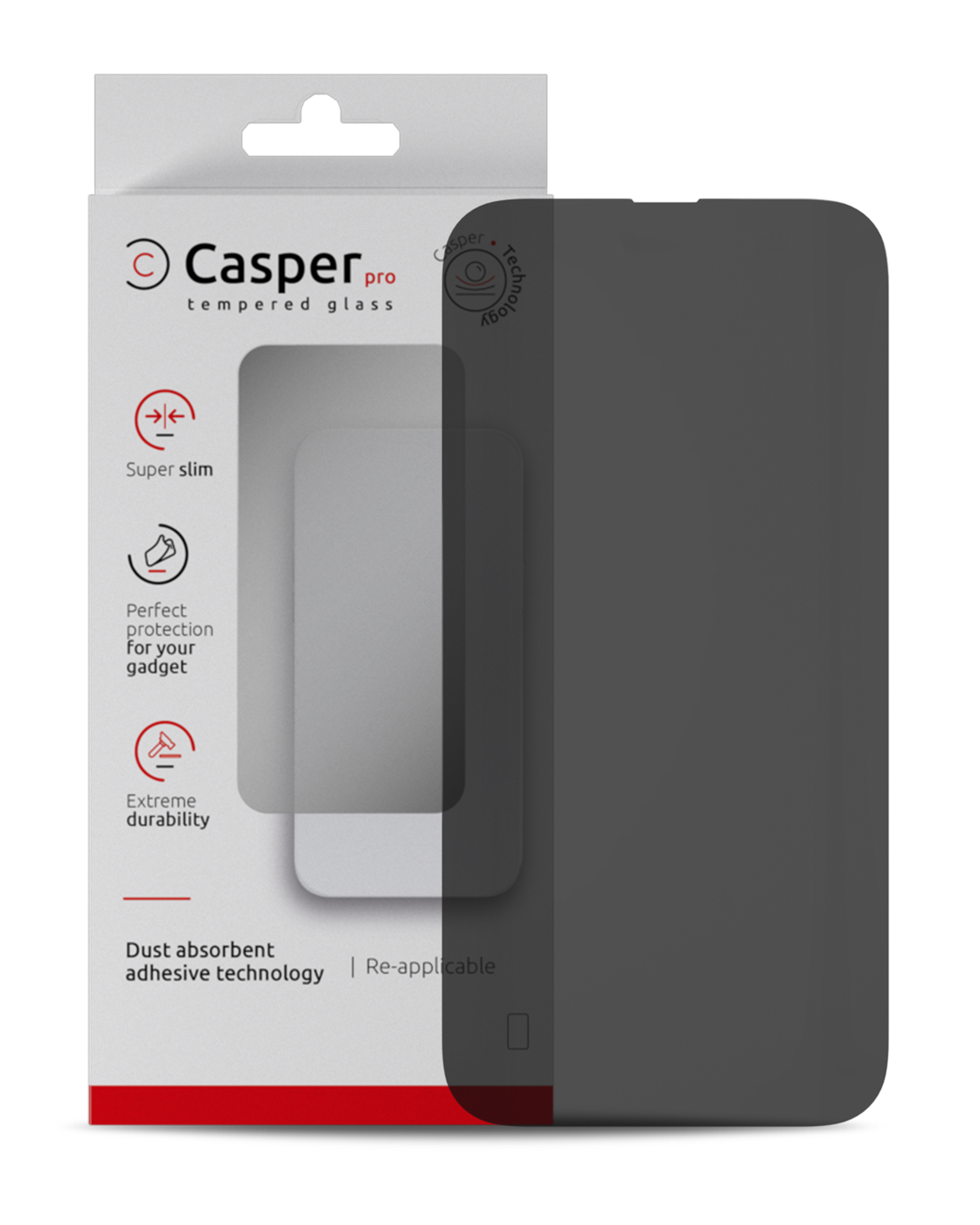 Casper Pro Screen Protector Compatible For Iphone 14 Pro Max (Retail Pack) (Privacy)