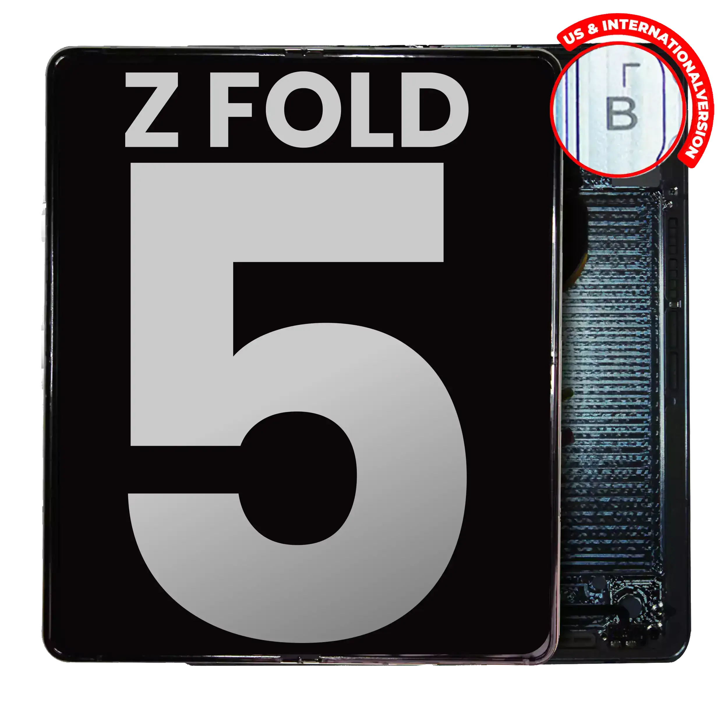 Inner Oled Assembly With Frame Compatible For Samsung Galaxy Z Fold 5 5G (Us & International) (Used  Pull: Grade A) (Ice Blue)