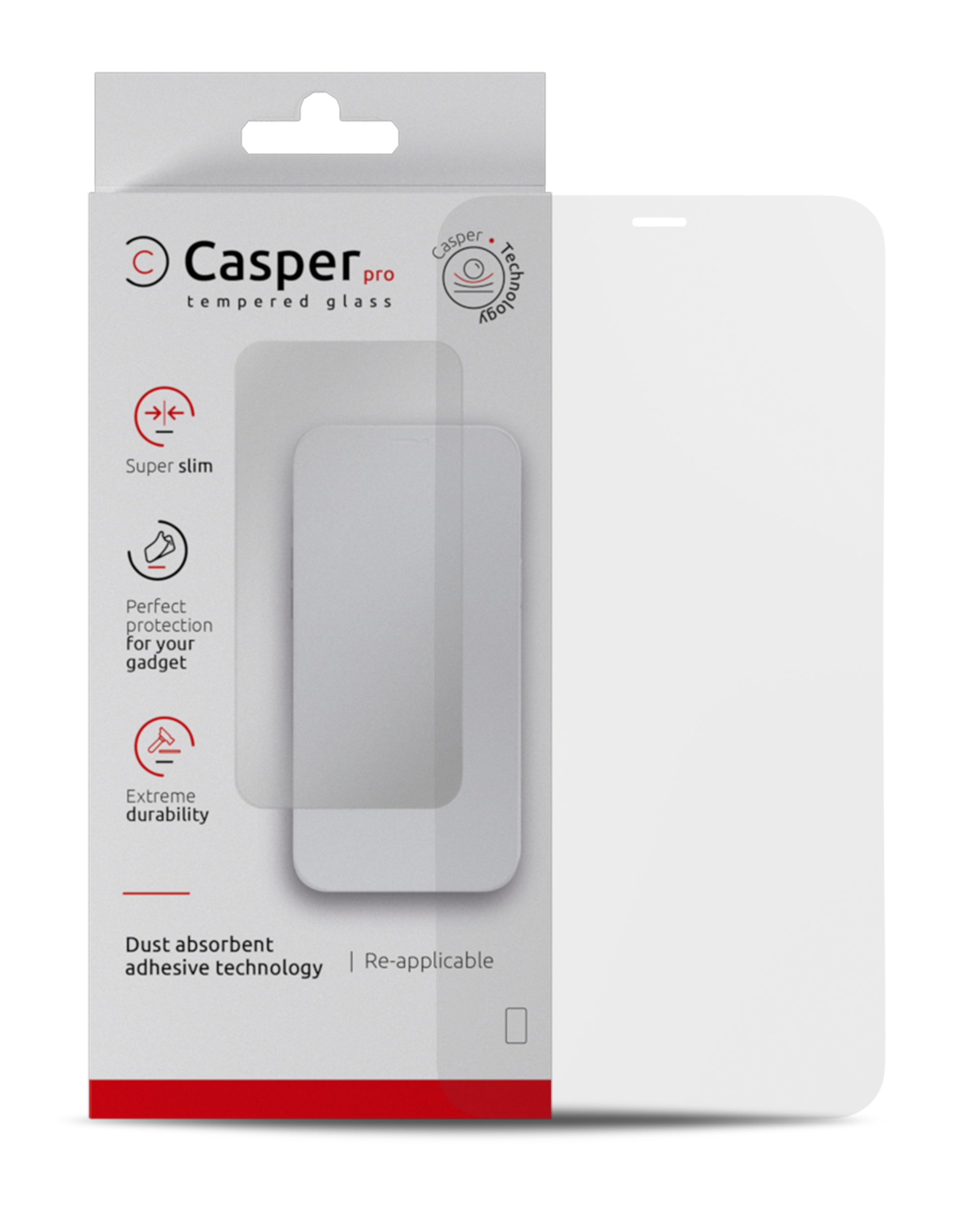 Casper Pro Screen Protector Compatible For Iphone 12 / 12 Pro (Retail Pack) (Matte)