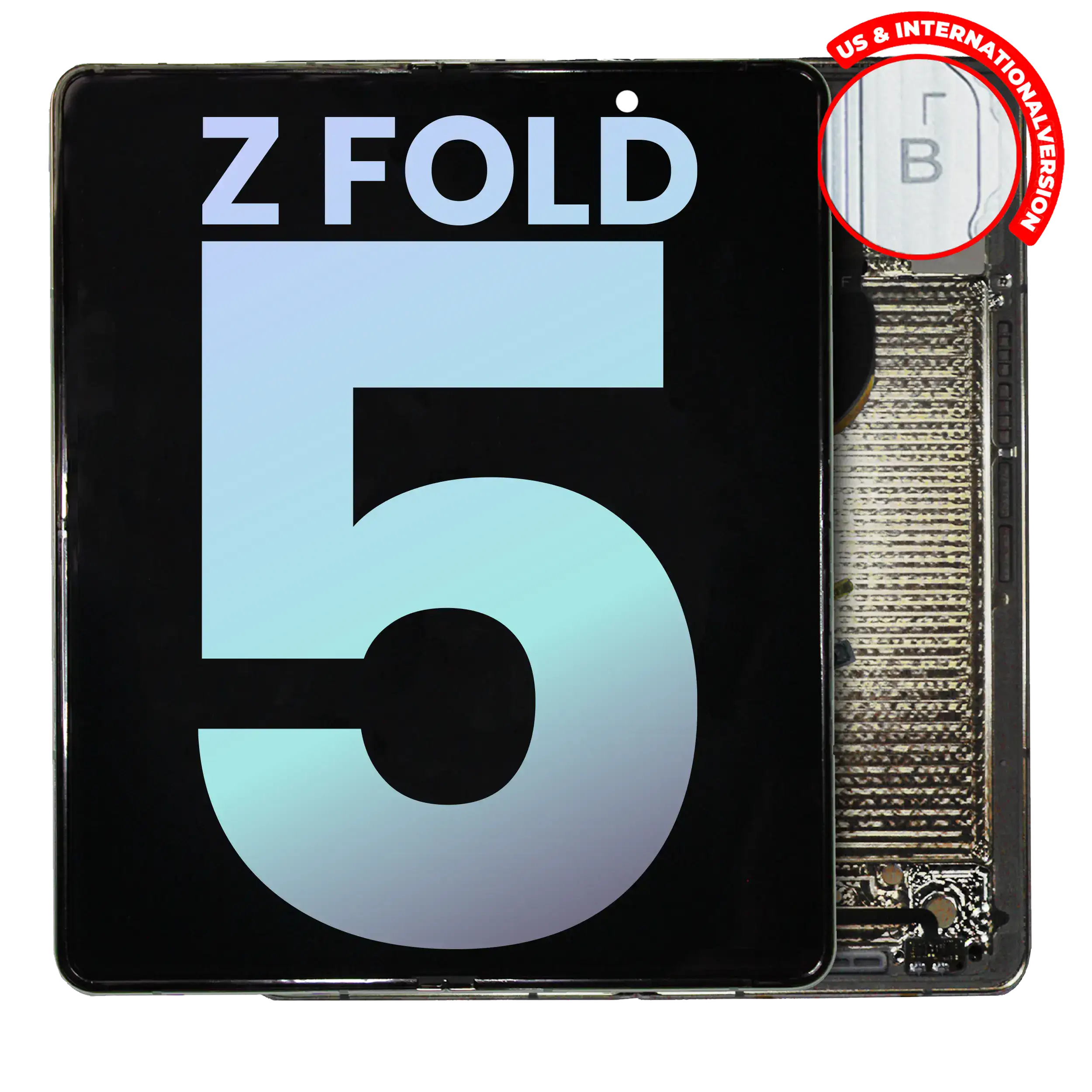 Inner Oled Assembly With Frame Compatible For Samsung Galaxy Z Fold 5 5G (Us & International) (Service Pack) (Cream)