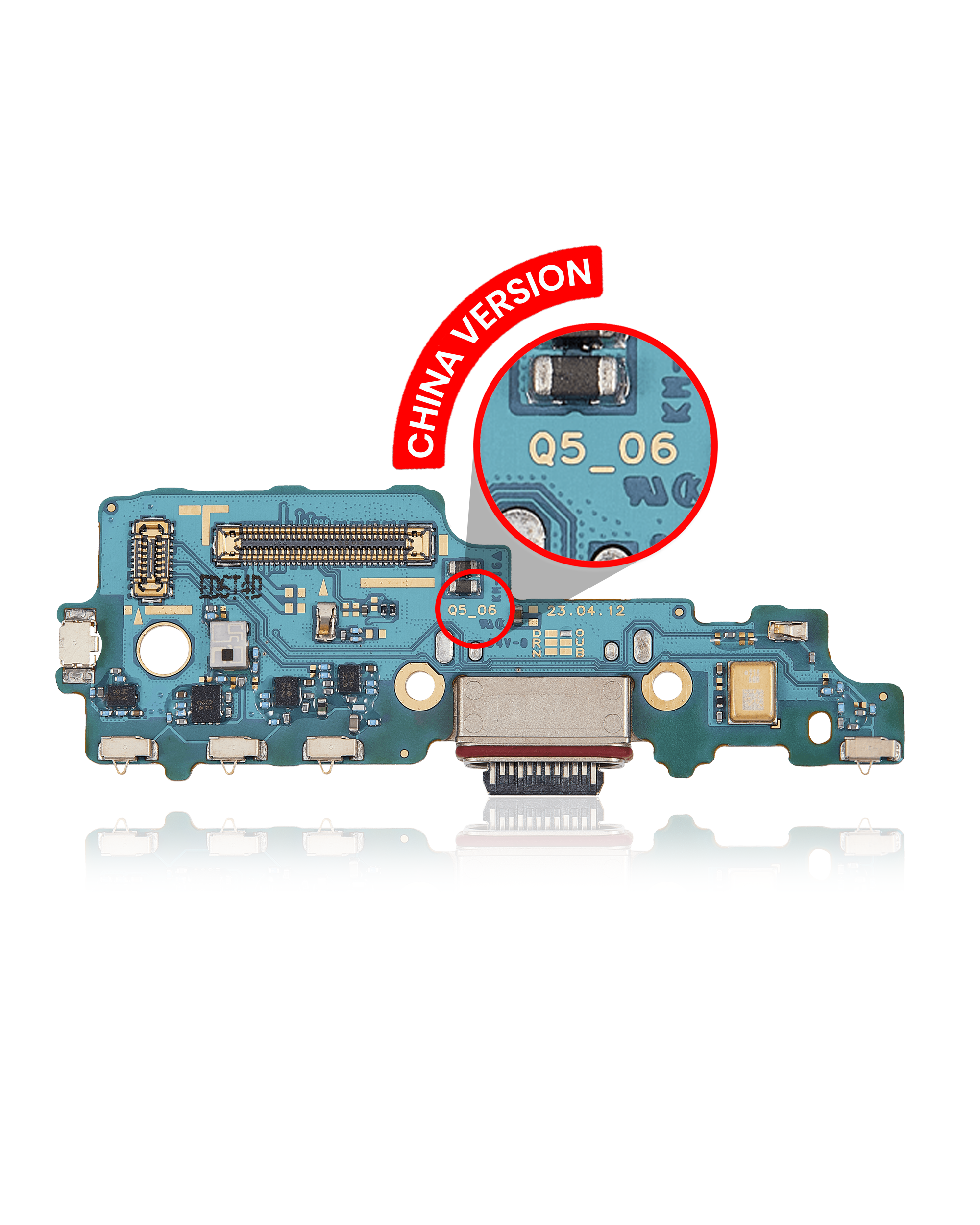 Charging Port Board Compatible For Samsung Galaxy Z Fold 5 (F9460) (China Version) (Premium)