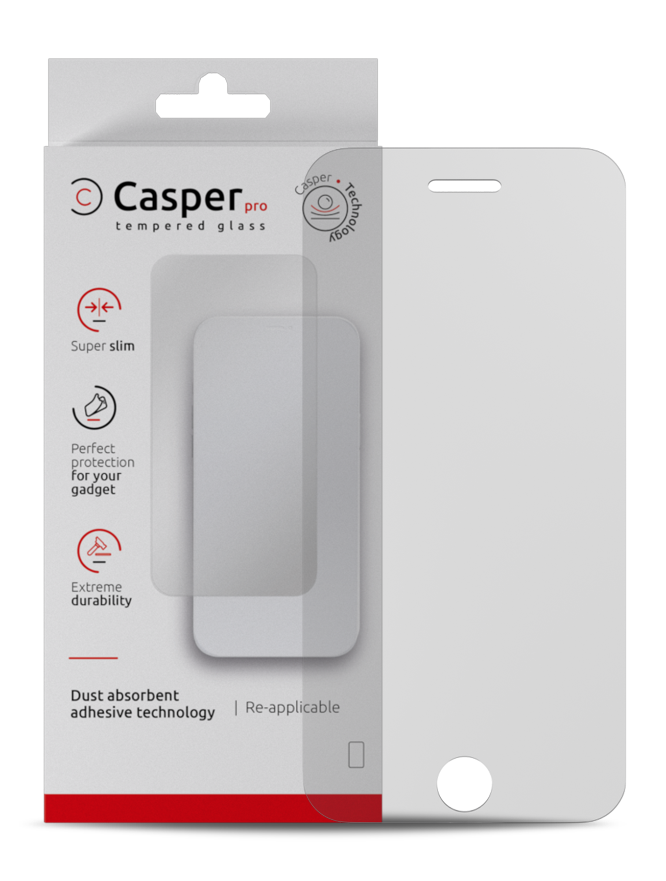 Casper Pro Screen Protector Compatible For Iphone 8 Plus / 7 Plus (Retail Pack) (Matte)
