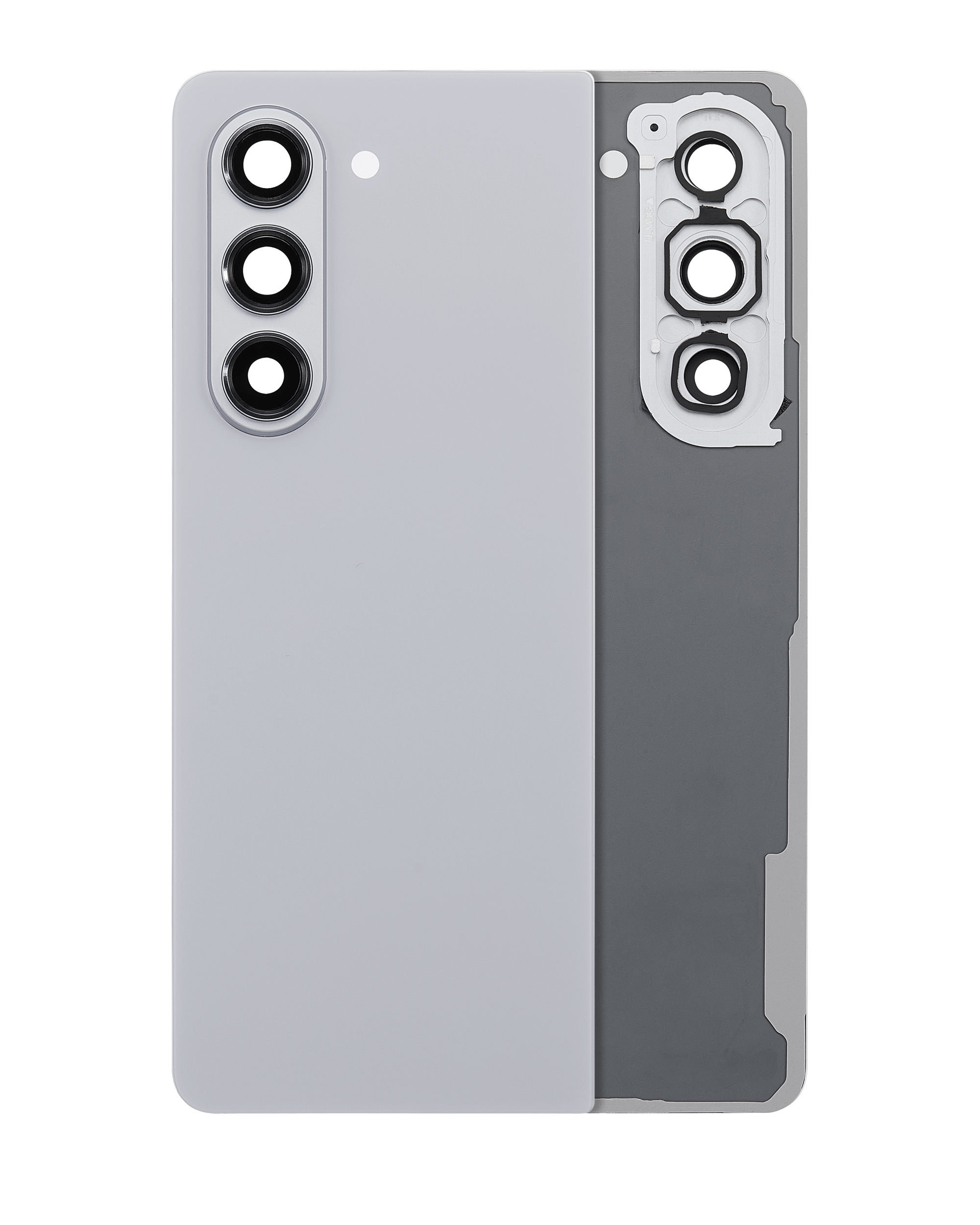 Back Cover Glass With Camera Lens Compatible For Samsung Galaxy Z Fold 5 (Service Pack) (Gray)