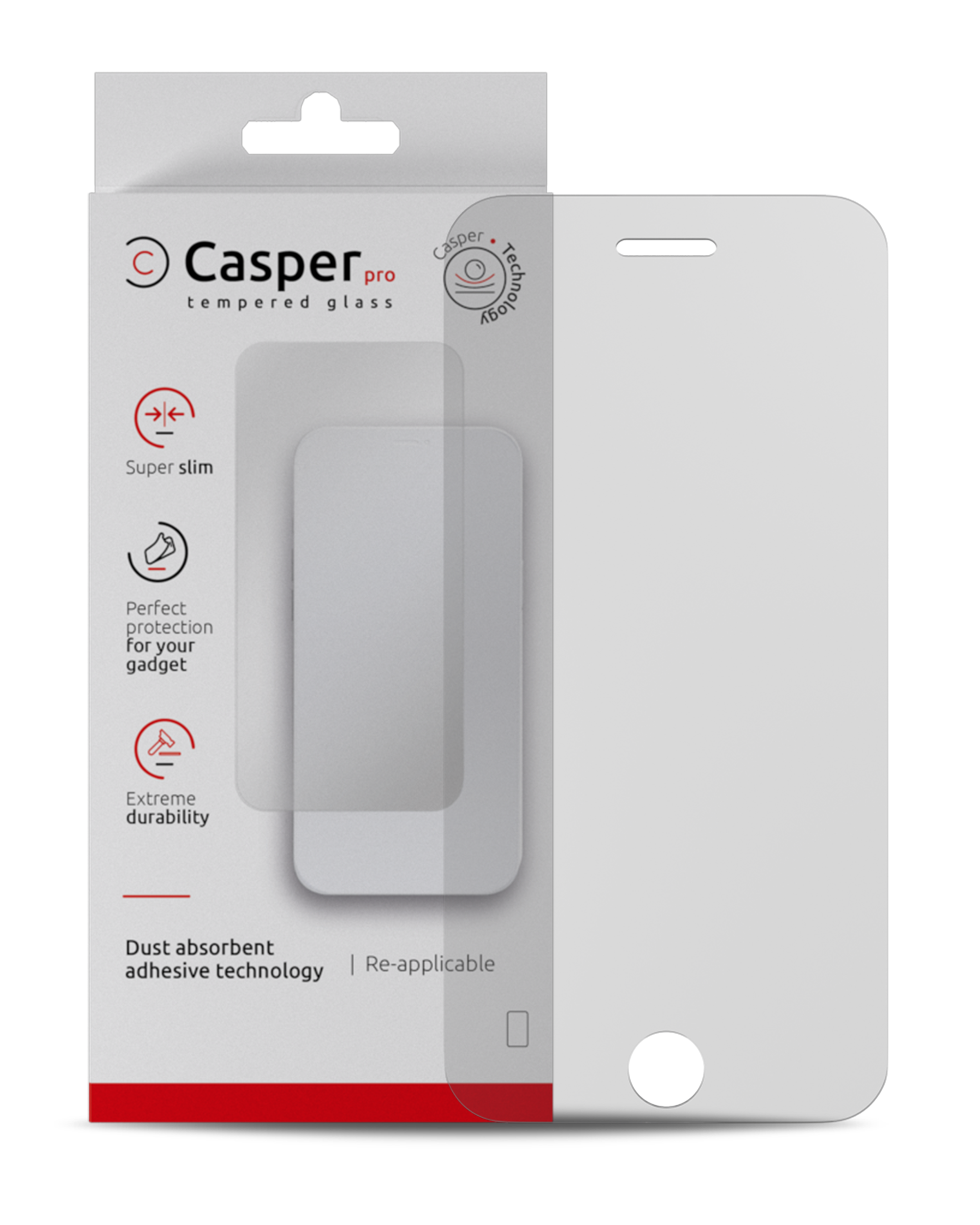 Casper Pro Screen Protector Compatible For Iphone 6 / 6S / 7 / 8 (Retail Pack) (Matte)