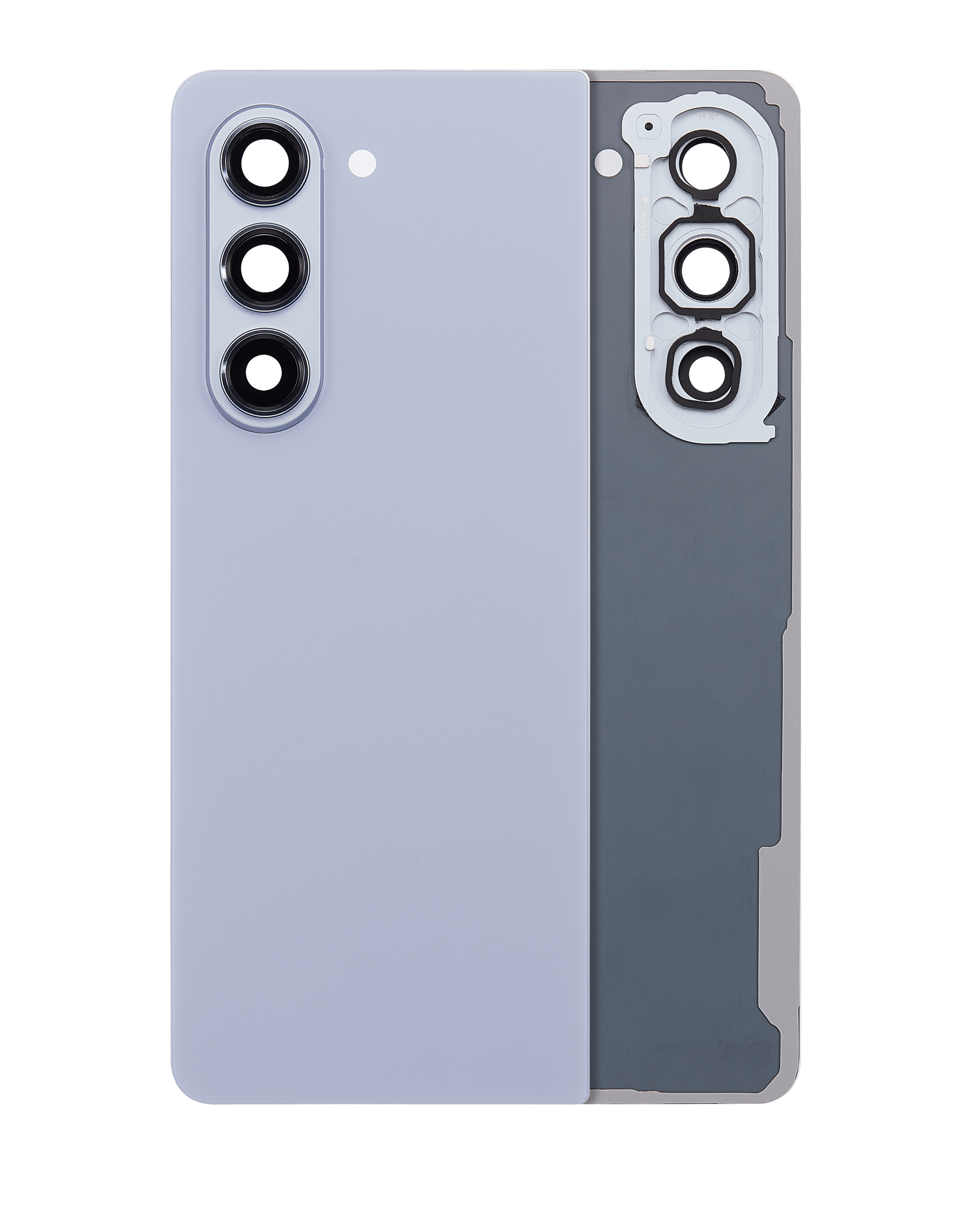 Back Cover Glass With Camera Lens Compatible For Samsung Galaxy Z Fold 5 (Service Pack) (Blue)