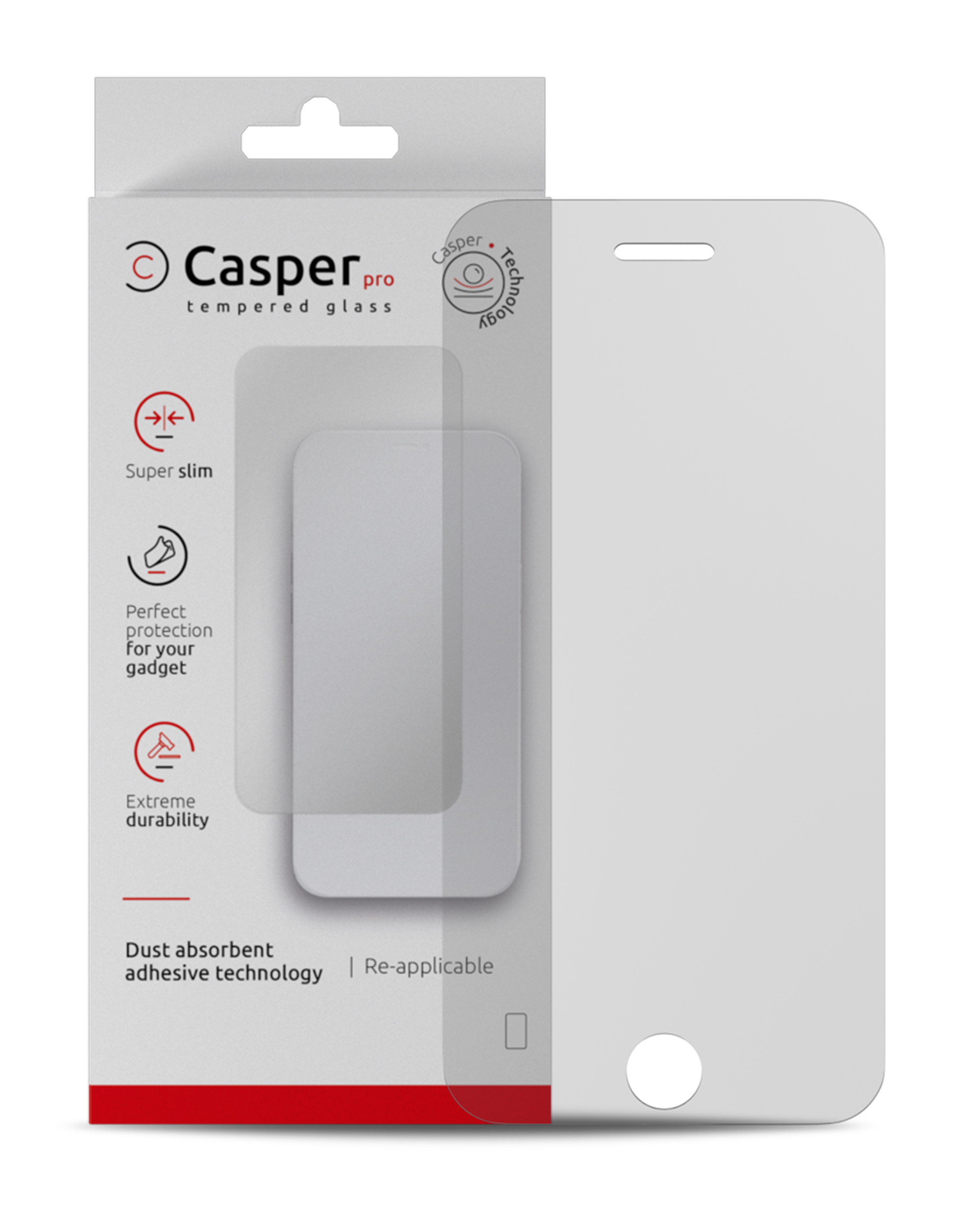 Casper Pro Screen Protector Compatible For Iphone 6 Plus / 6S Plus (Retail Pack) (Matte)