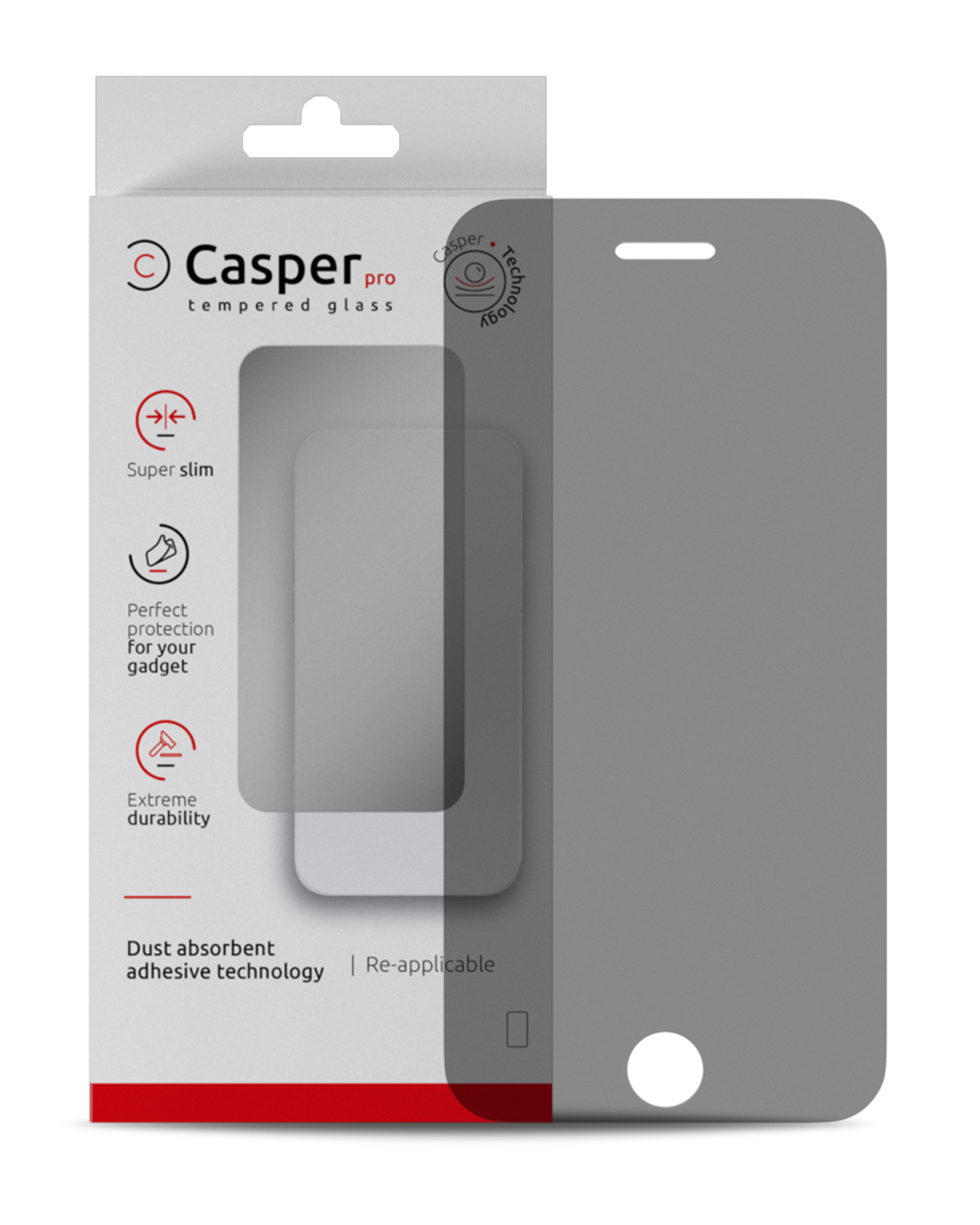 Casper Pro Screen Protector Compatible For Iphone 6 Plus / 6S Plus (Retail Pack) (Privacy)