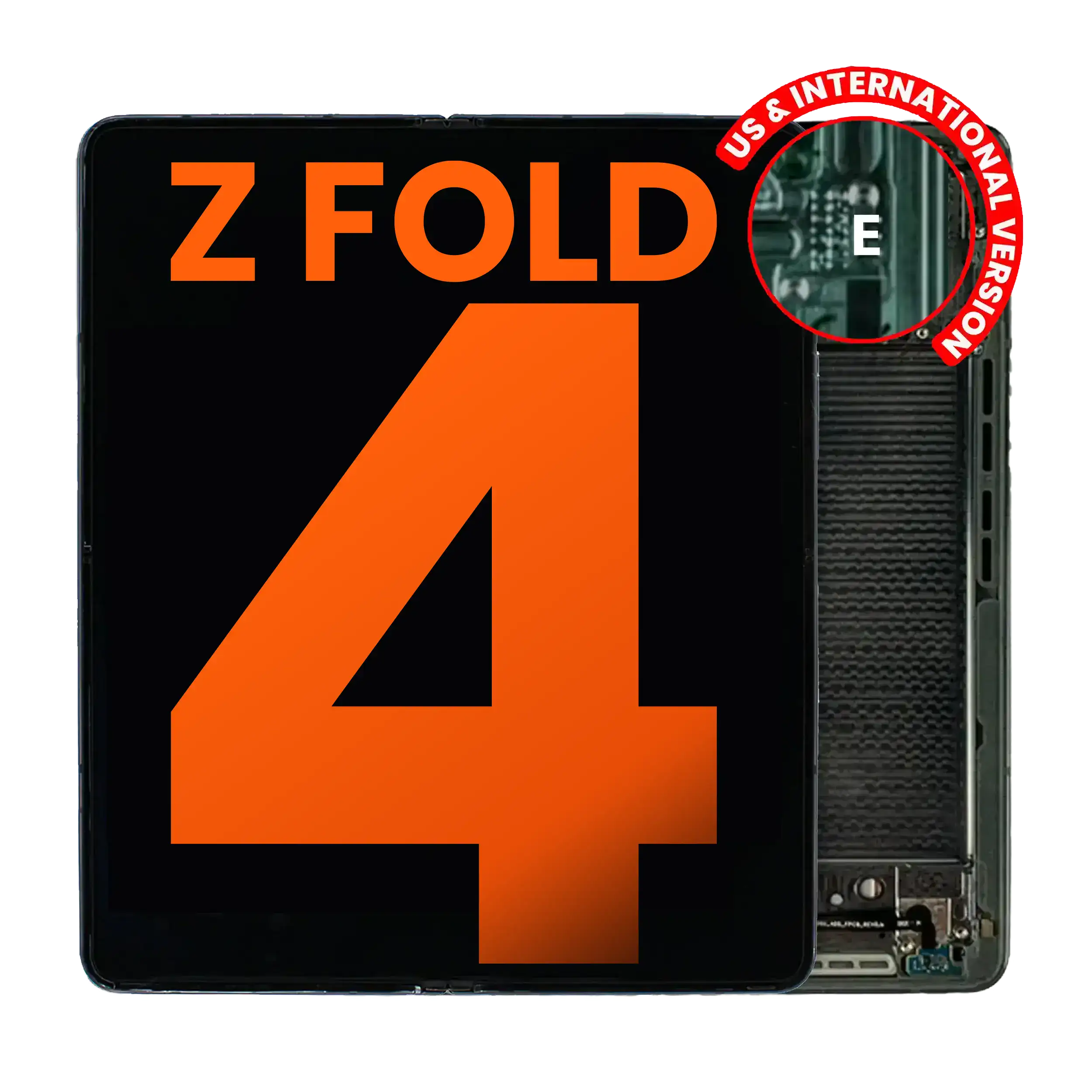 Inner Oled Assembly With Frame Compatible For Samsung Galaxy Z Fold 4 5G (Us & International) (Blemish: Grade D) (Graygreen)