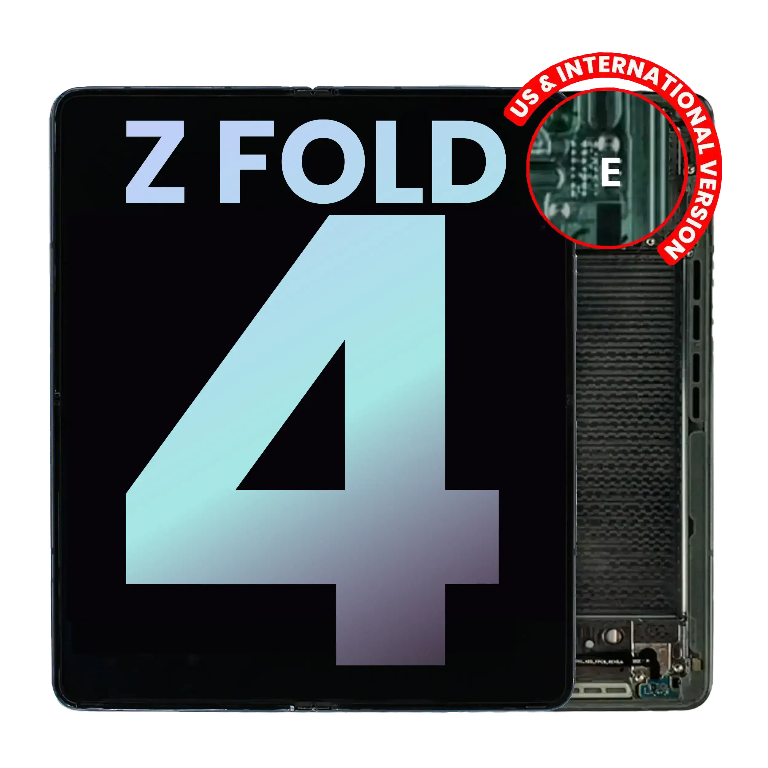 Inner Oled Assembly With Frame Compatible For Samsung Galaxy Z Fold 4 5G (Us & International) (Service Pack) (Graygreen)
