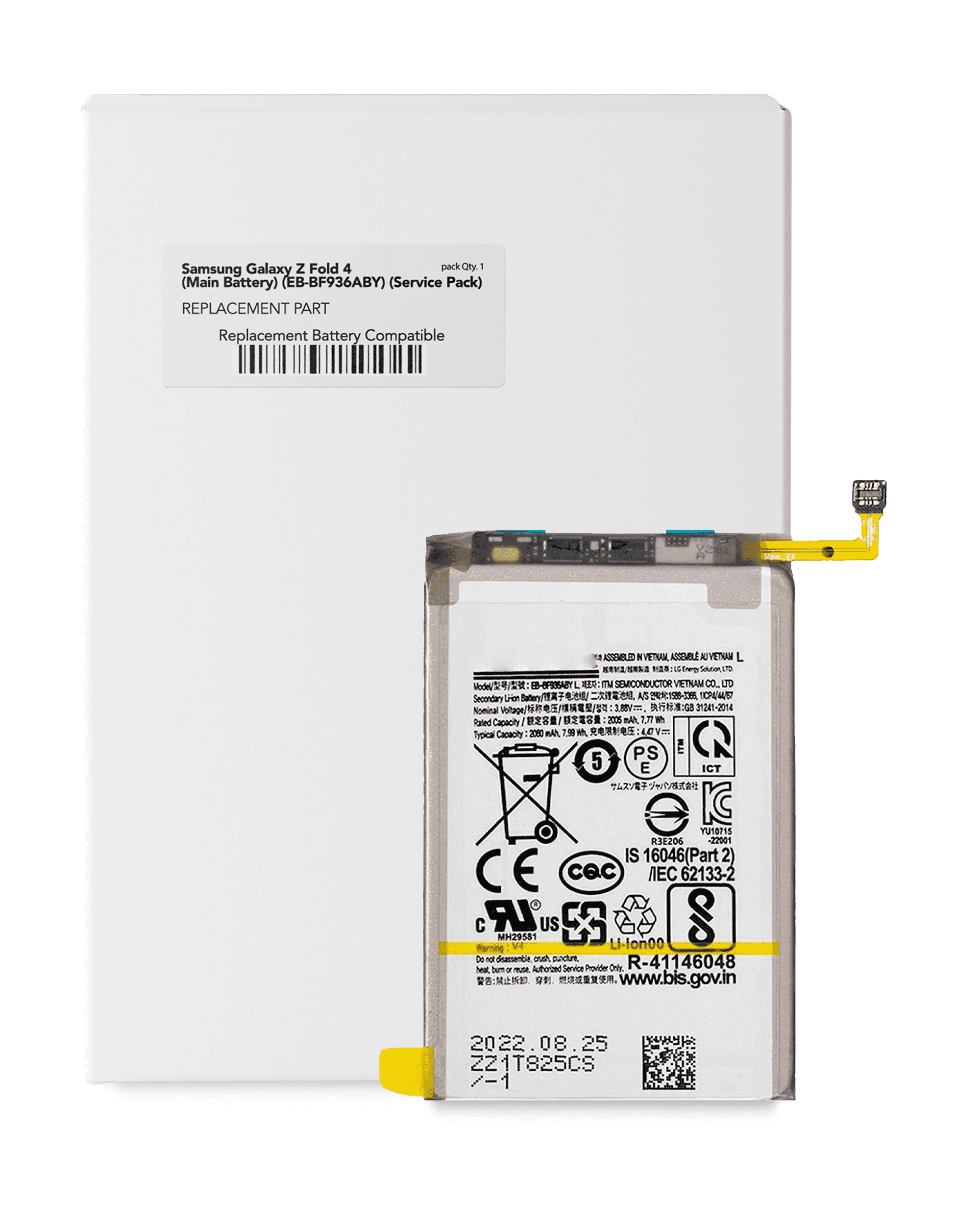 Replacement Battery (Main) Compatible For Samsung Galaxy Z Fold 4 (Eb-Bf936Aby) (Service Pack)