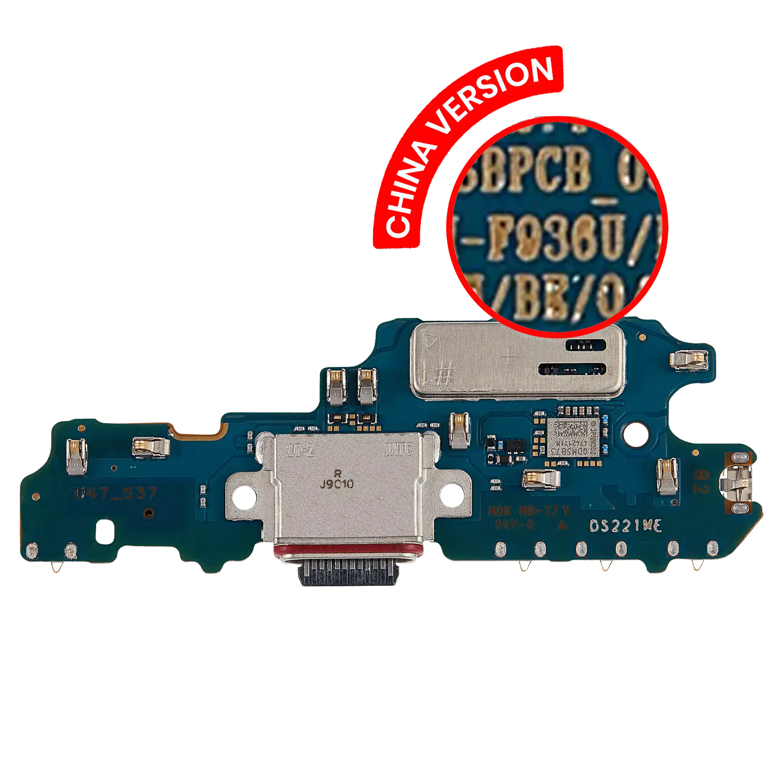 Charging Port Board Compatible For Samsung Galaxy Z Fold 4 (F9360) (China Version) (Premium)