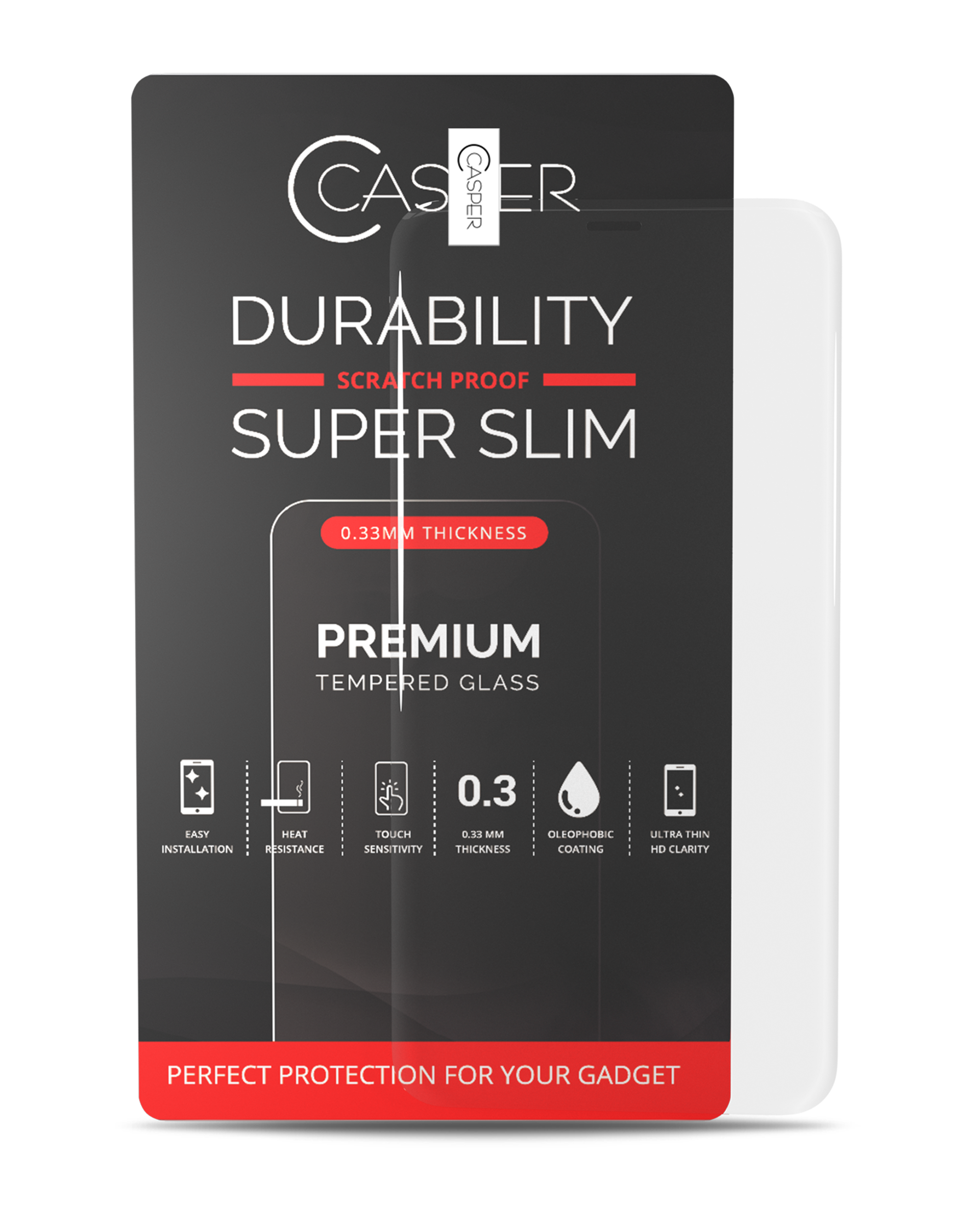 Casper Screen Protector Compatible For Iphone 12 Pro Max (Retail Pack) (Clear)