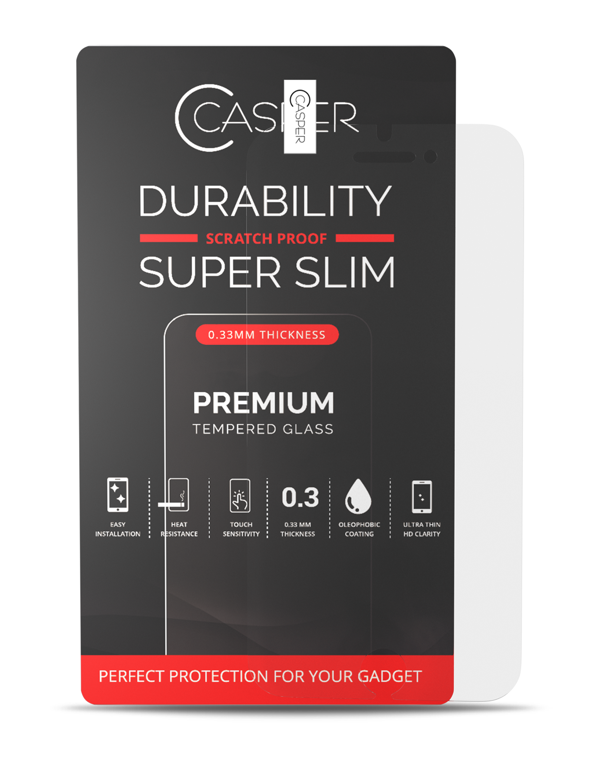 Casper Screen Protector Compatible For Iphone 6 Plus / 6S Plus (Retail Pack) (Clear)