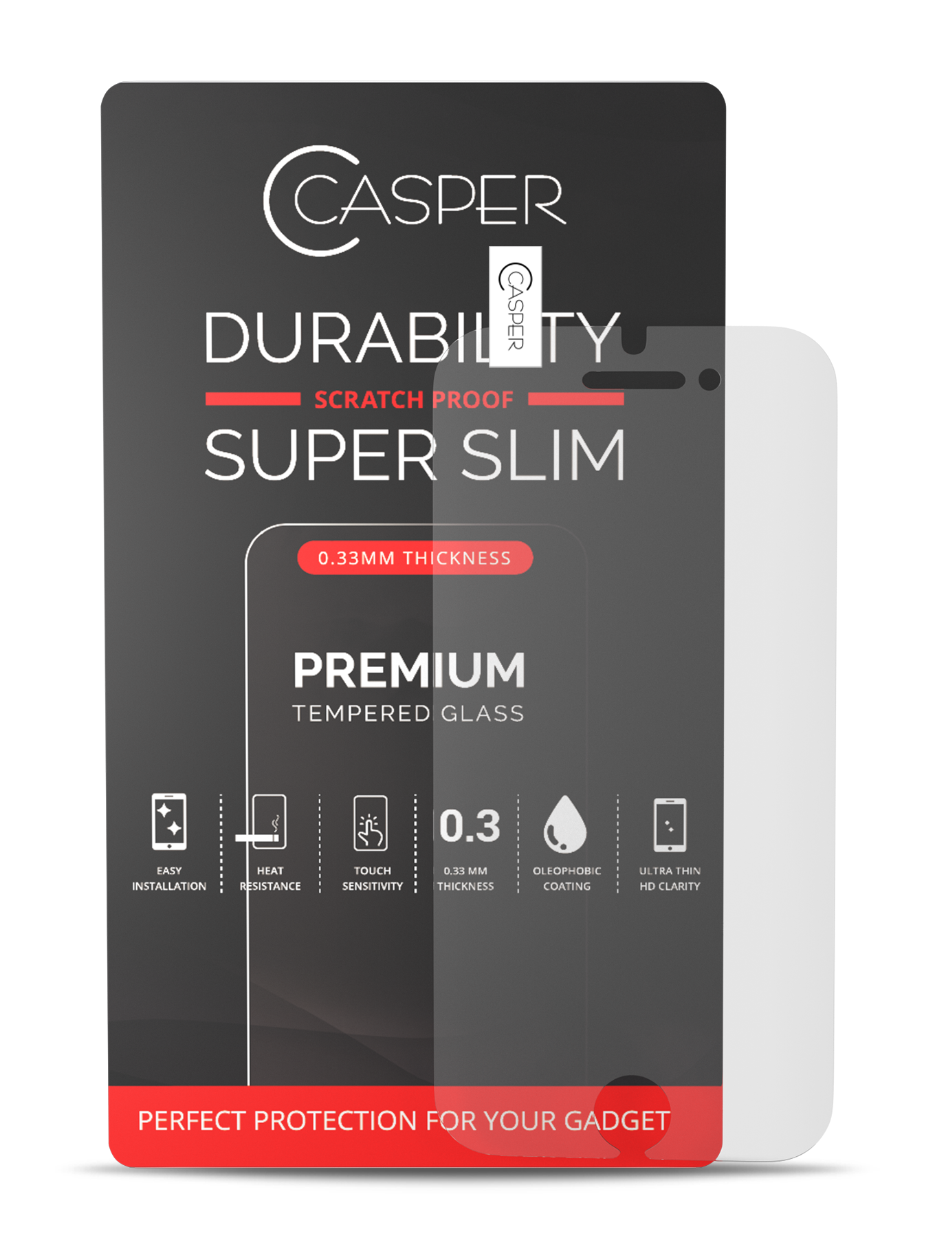 Casper Screen Protector Compatible For Iphone 6 / 6S / 7 / 8 (Retail Pack) (Matte)
