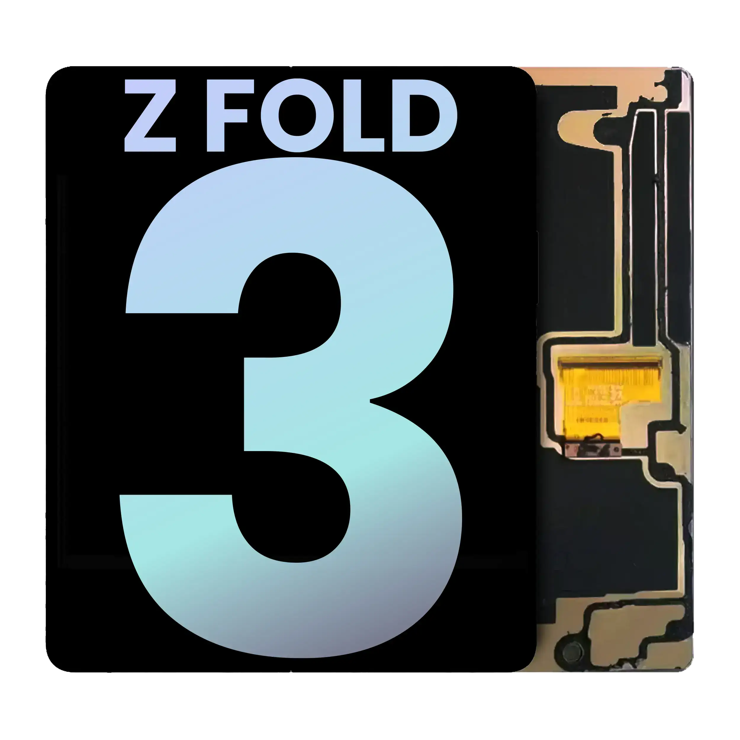 Inner Oled Assembly Without Frame Compatible For Samsung Galaxy Z Fold 3 5G (Us & International) (Service Pack) (All Colors)