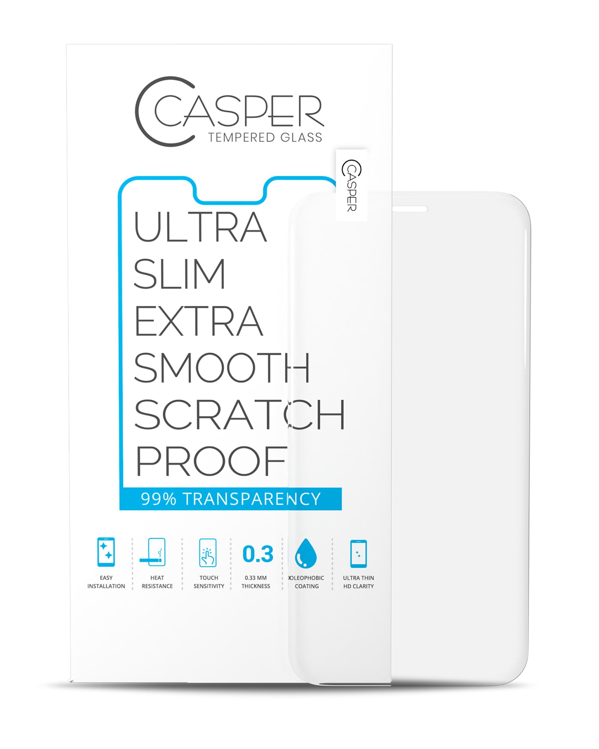 Casper Screen Protector Compatible For Iphone 13 Mini (100 Pack) (Clear)
