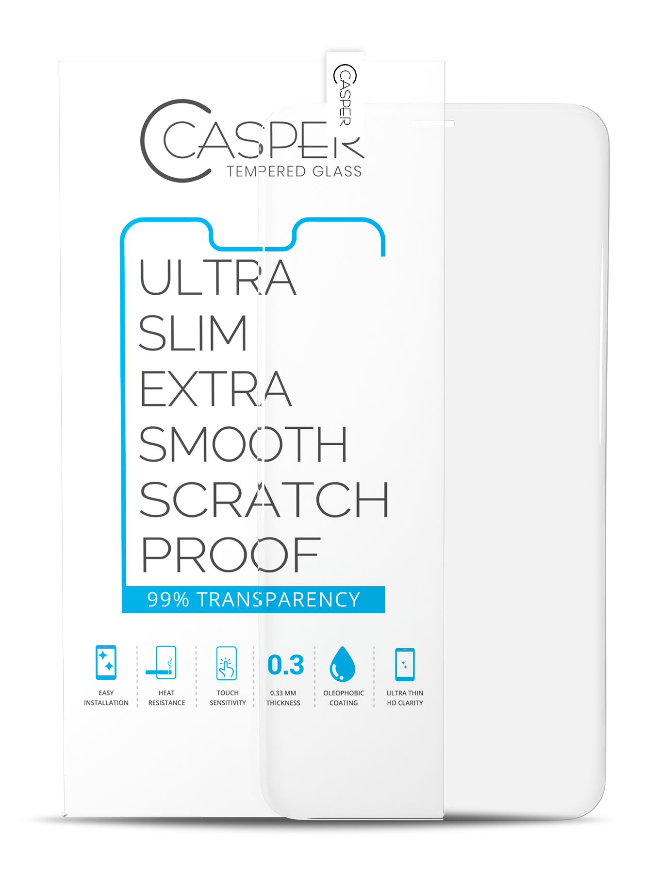 Casper Screen Protector Compatible For Iphone 12 Pro Max (Case Friendly) (100 Pack) (Clear)