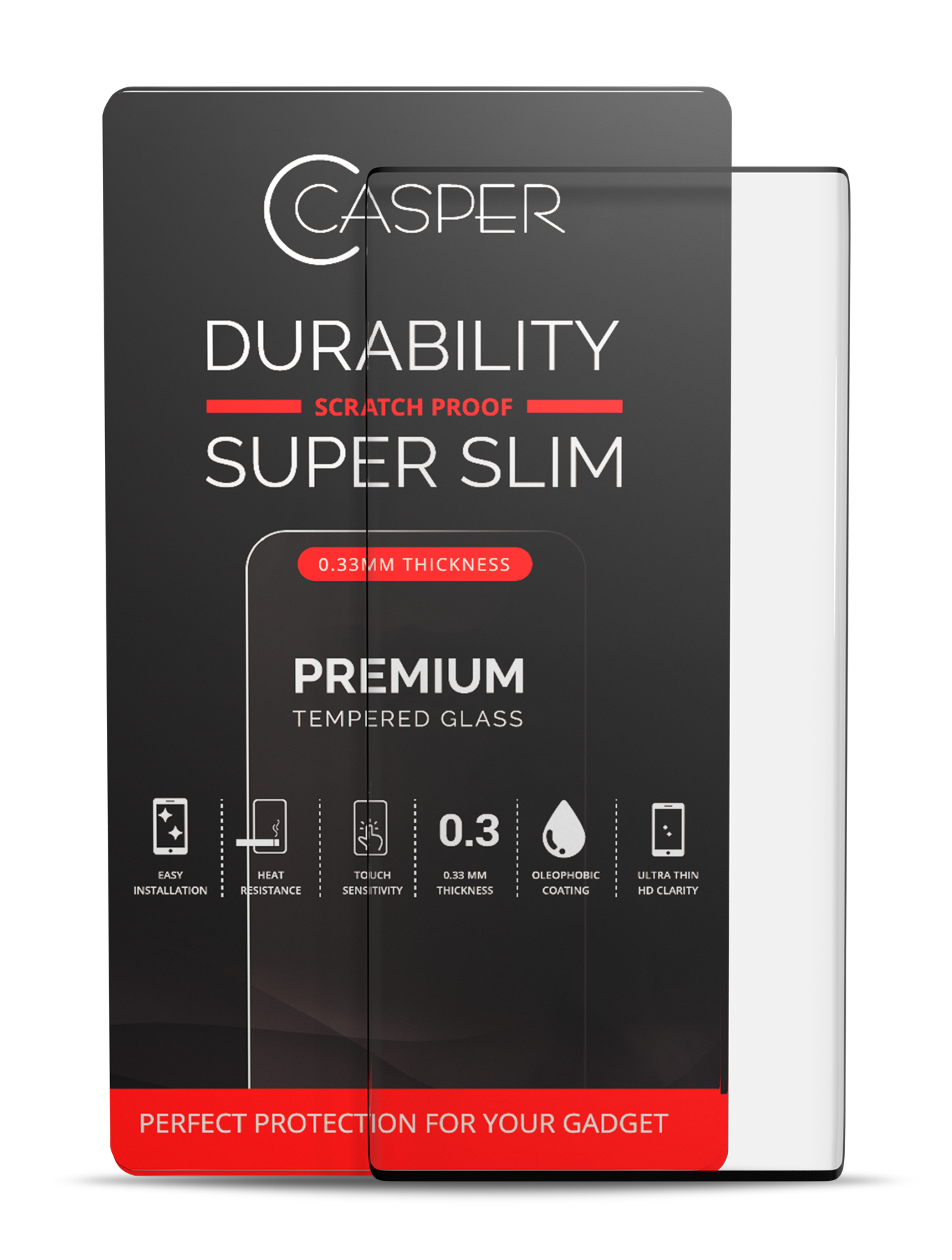 Casper Screen Protector Compatible For Samsung Galaxy Note 10 Plus (Retail Pack) (Clear)