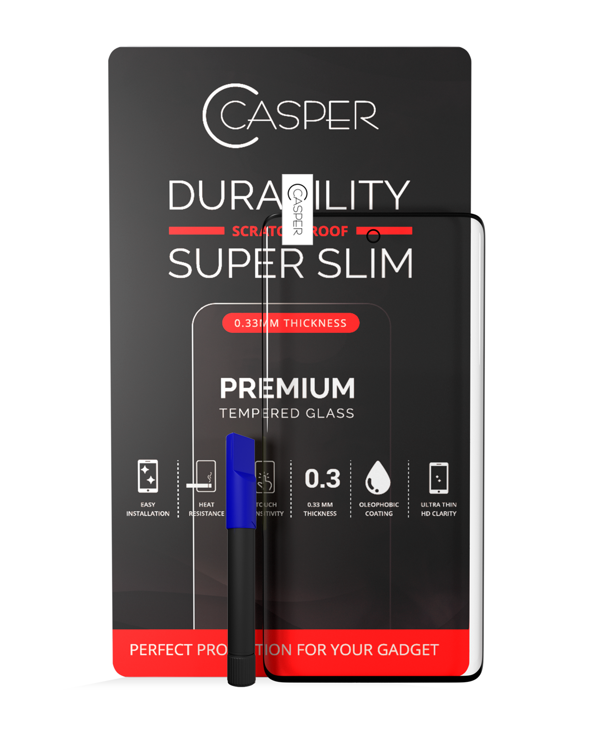 Casper Uv Screen Protector With Glue Compatible For Samsung Galaxy S20 5G (Case Friendly) (Retail Pack)