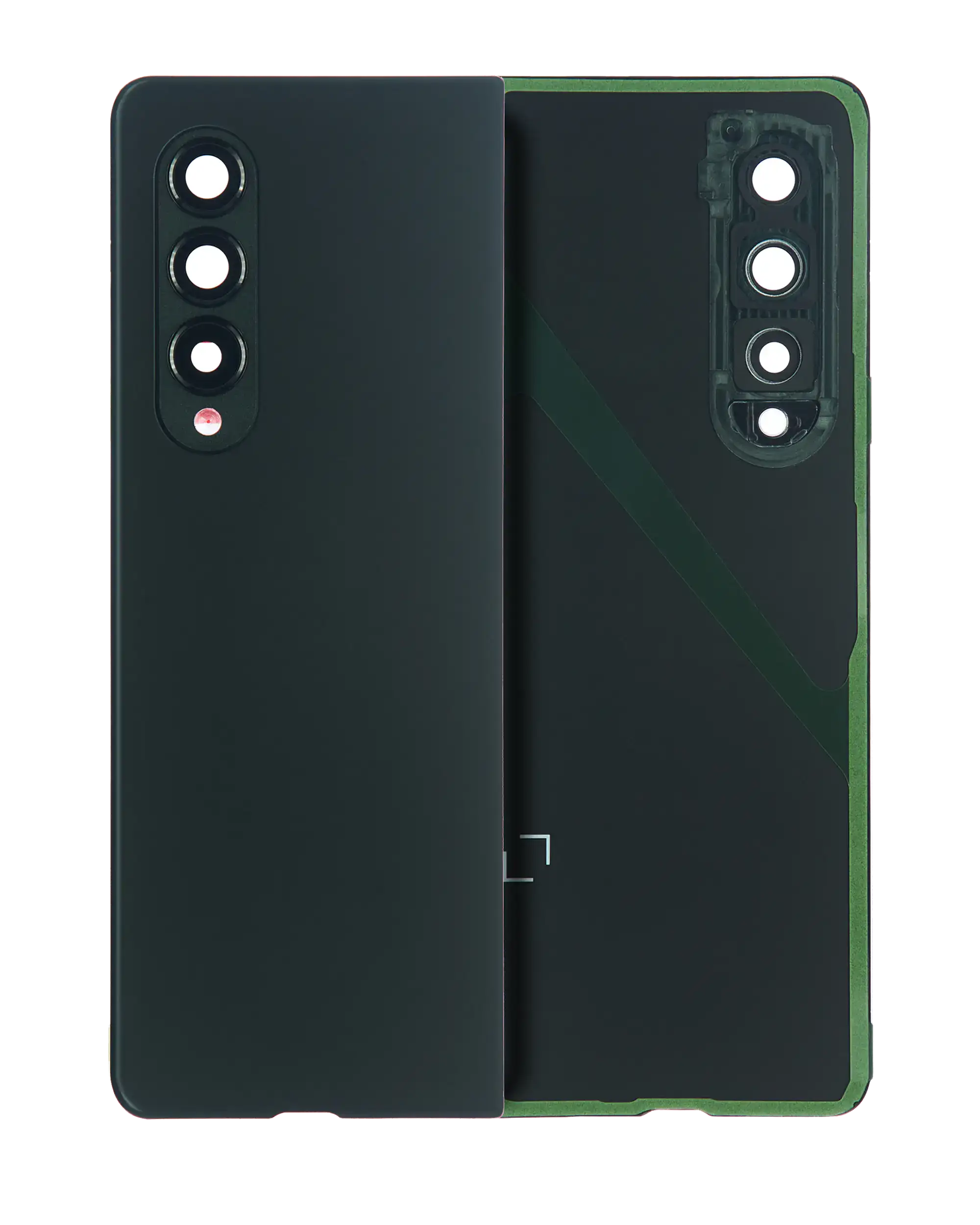 Back Cover Glass With Camera Lens Compatible For Samsung Galaxy Z Fold 3 5G (Premium) (Phantom Green)
