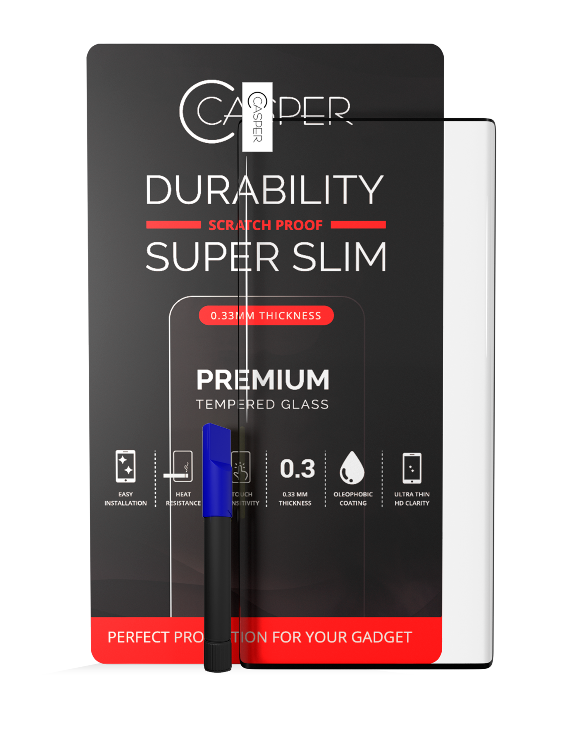 Casper Uv Screen Protector With Glue Compatible For Samsung Galaxy Note 10 Plus / 5G (Case Friendly) (Retail Pack)
