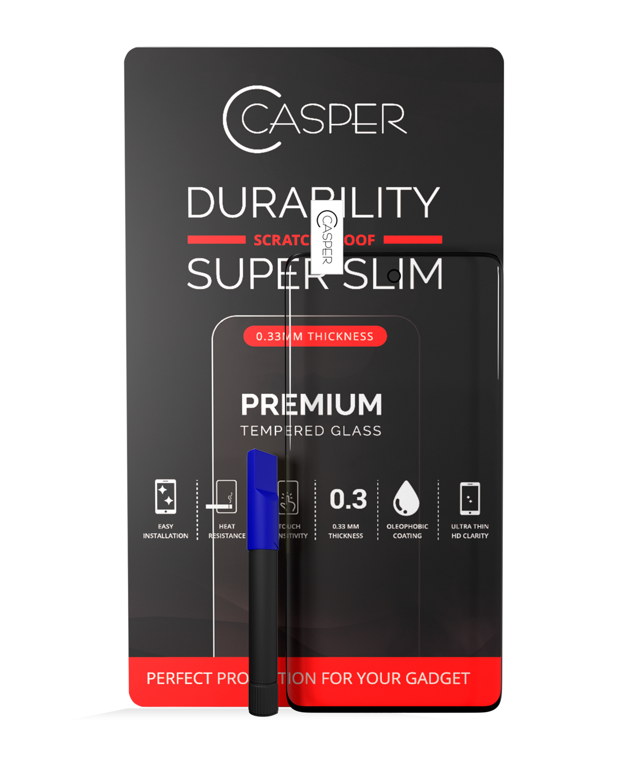 Casper Uv Screen Protector With Glue Compatible For Samsung Galaxy S20 Plus (Case Friendly) (Retail Pack)