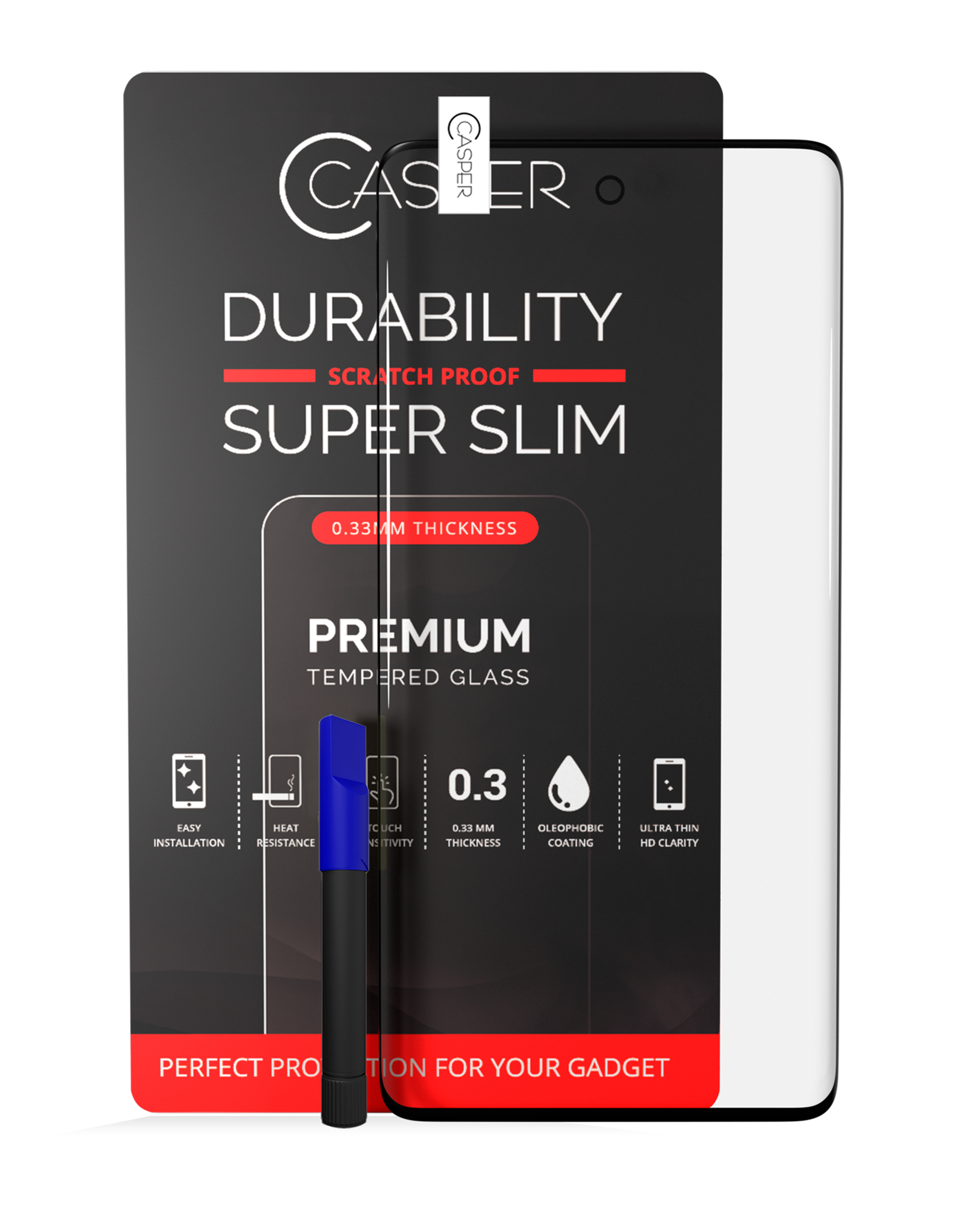 Casper Uv Screen Protector With Glue Compatible For Samsung Galaxy S20 Ultra (Case Friendly) (Retail Pack)