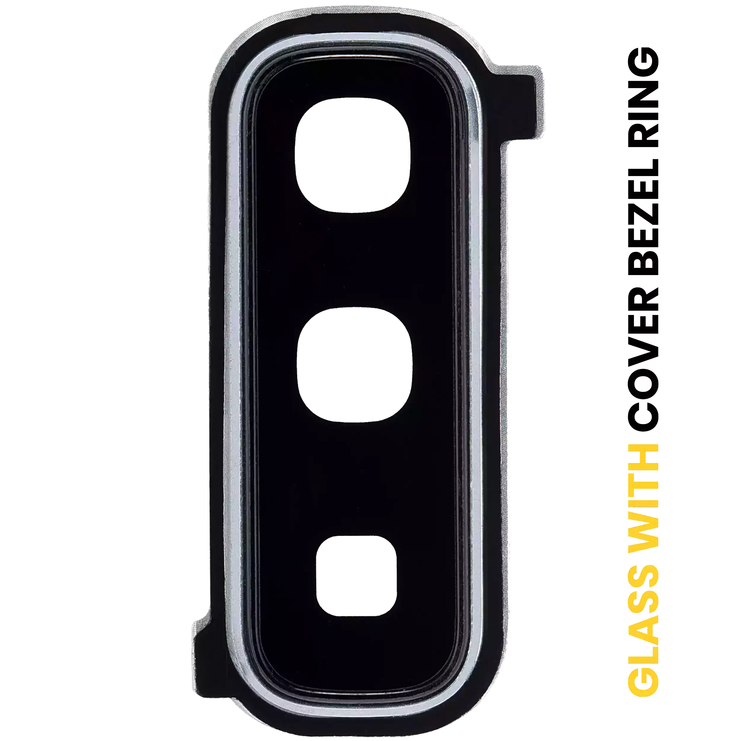 Back Camera Lens With Cover Bezel Ring Compatible For Samsung Galaxy Fold 4G (F900) / Fold 5G (F907) (Space Silver)