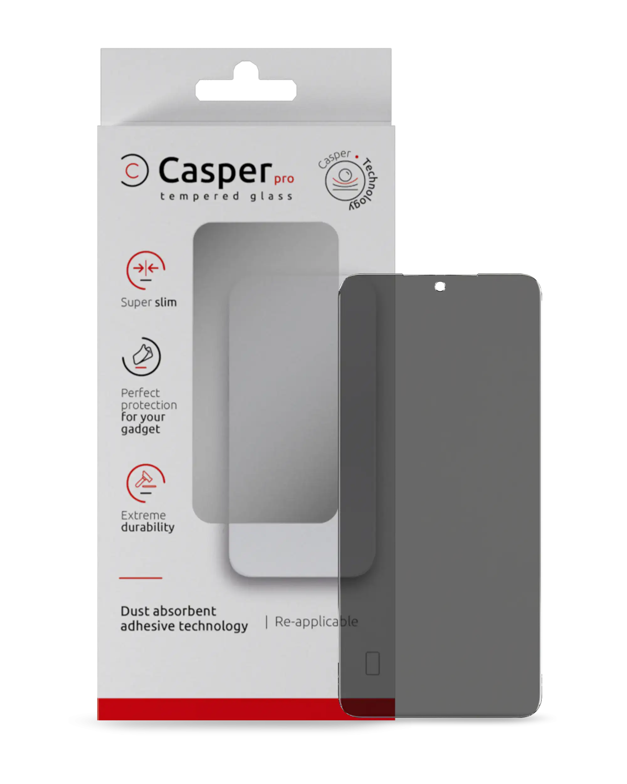 Casper Pro Screen Protector Compatible For Samsung Galaxy S24  / S25 (Retail Pack) (Privacy)