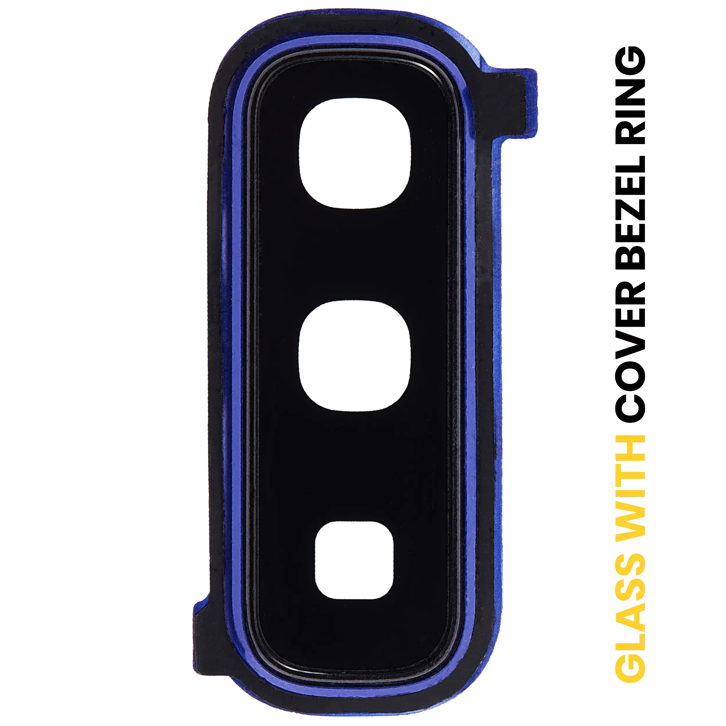 Back Camera Lens With Cover Bezel Ring Compatible For Samsung Galaxy Fold 4G (F900) / Fold 5G (F907) (Astro Blue)