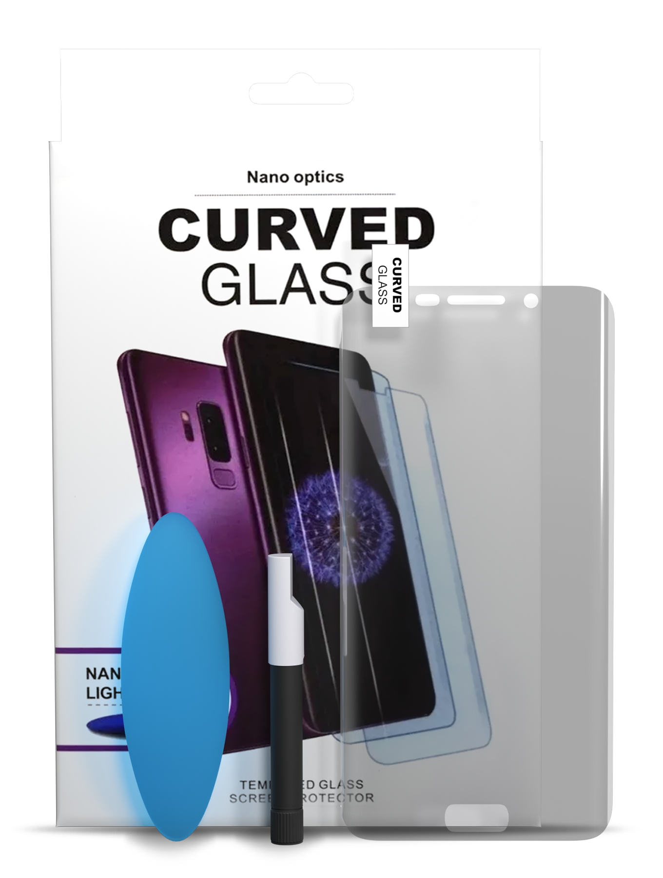 Uv Screen Protector With Glue Compatible For Samsung Galaxy S6 Edge Plus (Case Friendly)