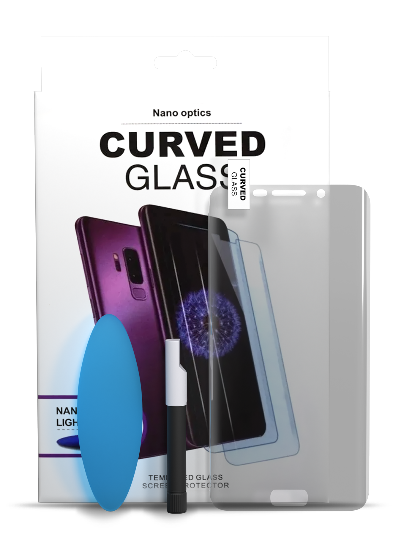 Uv Screen Protector With Glue Compatible For Samsung Galaxy S6 Edge (Case Friendly)