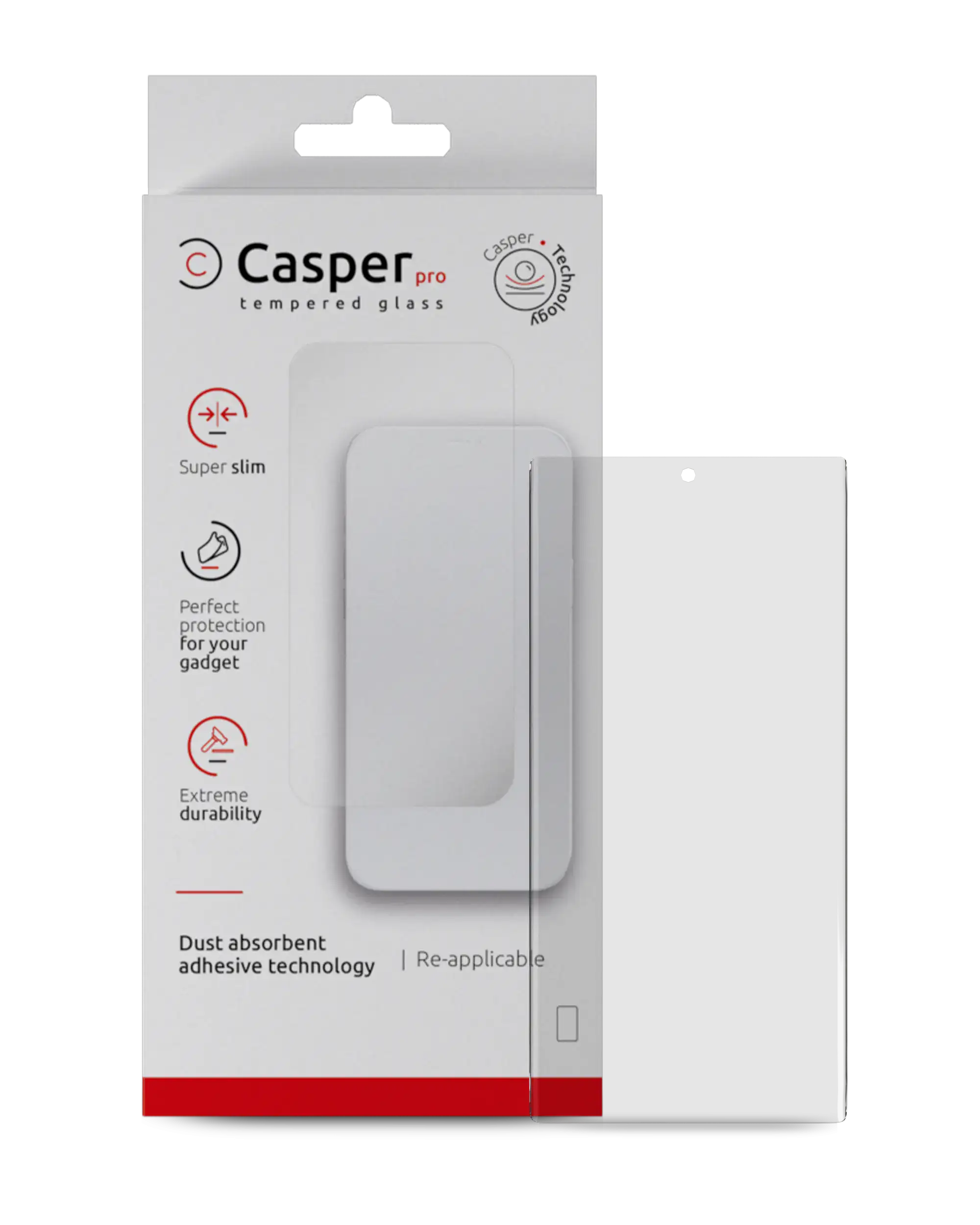 Casper Pro Screen Protector Compatible For Google Pixel 7 (Retail Pack) (Clear)