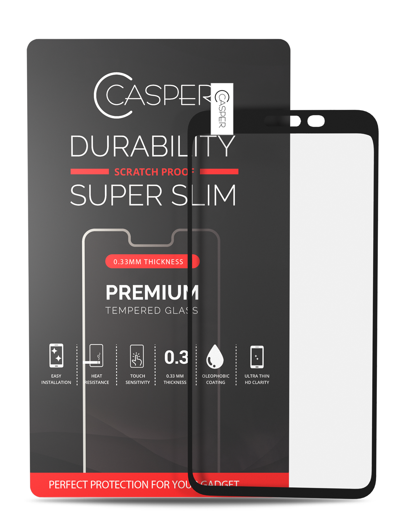 Casper Screen Protector Compatible For Google Pixel 4 (Retail Pack) (Clear)