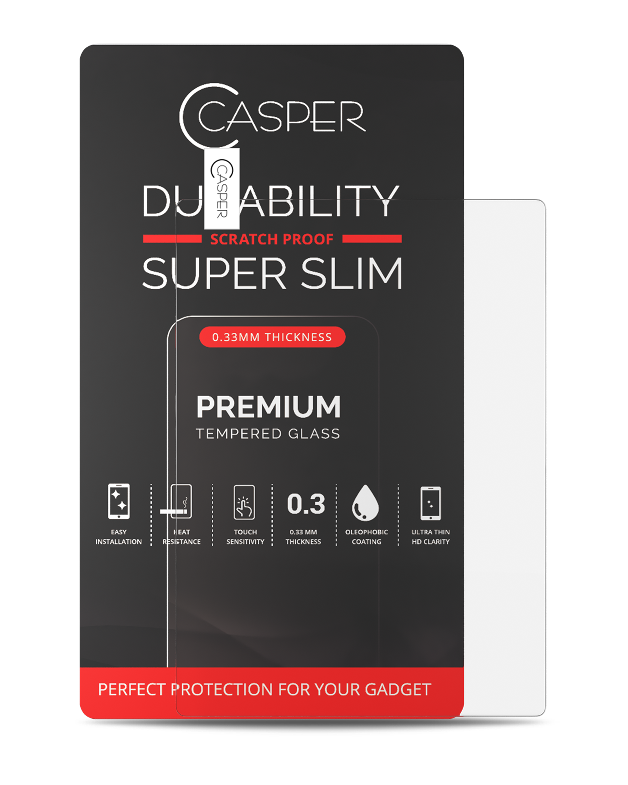 Casper Screen Protector Compatible For Microsoft Surface Go (Retail Pack) (Clear)