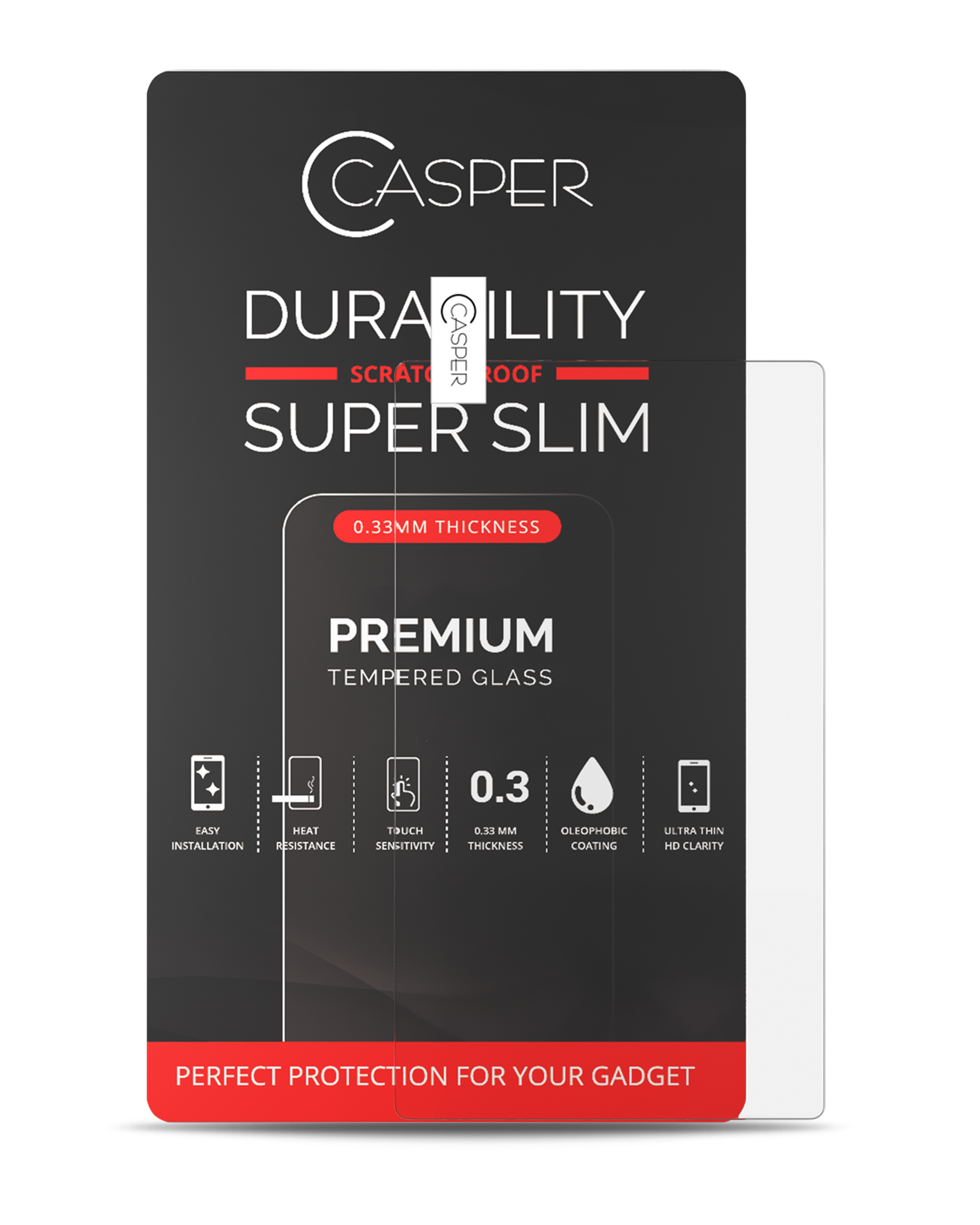 Casper Screen Protector Compatible For Microsoft Surface 3 (Retail Pack) (Clear)