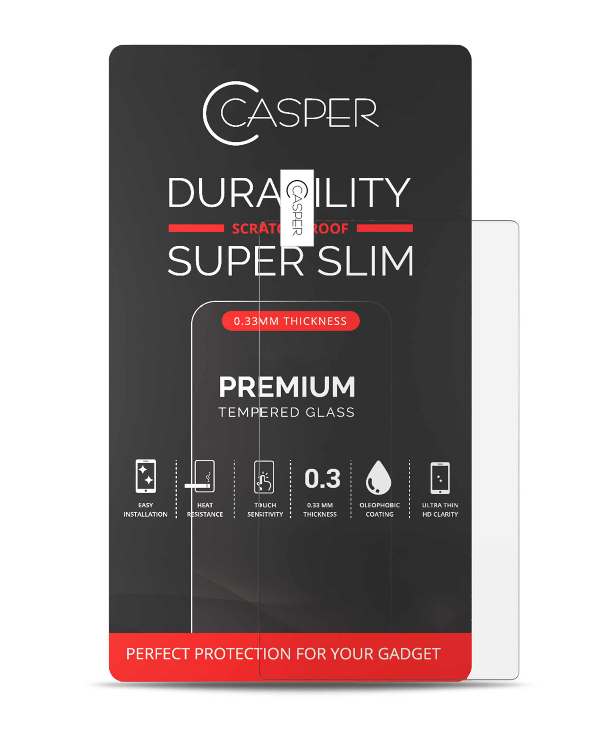 Casper Screen Protector Compatible For Microsoft Surface 2 (Retail Pack) (Clear)