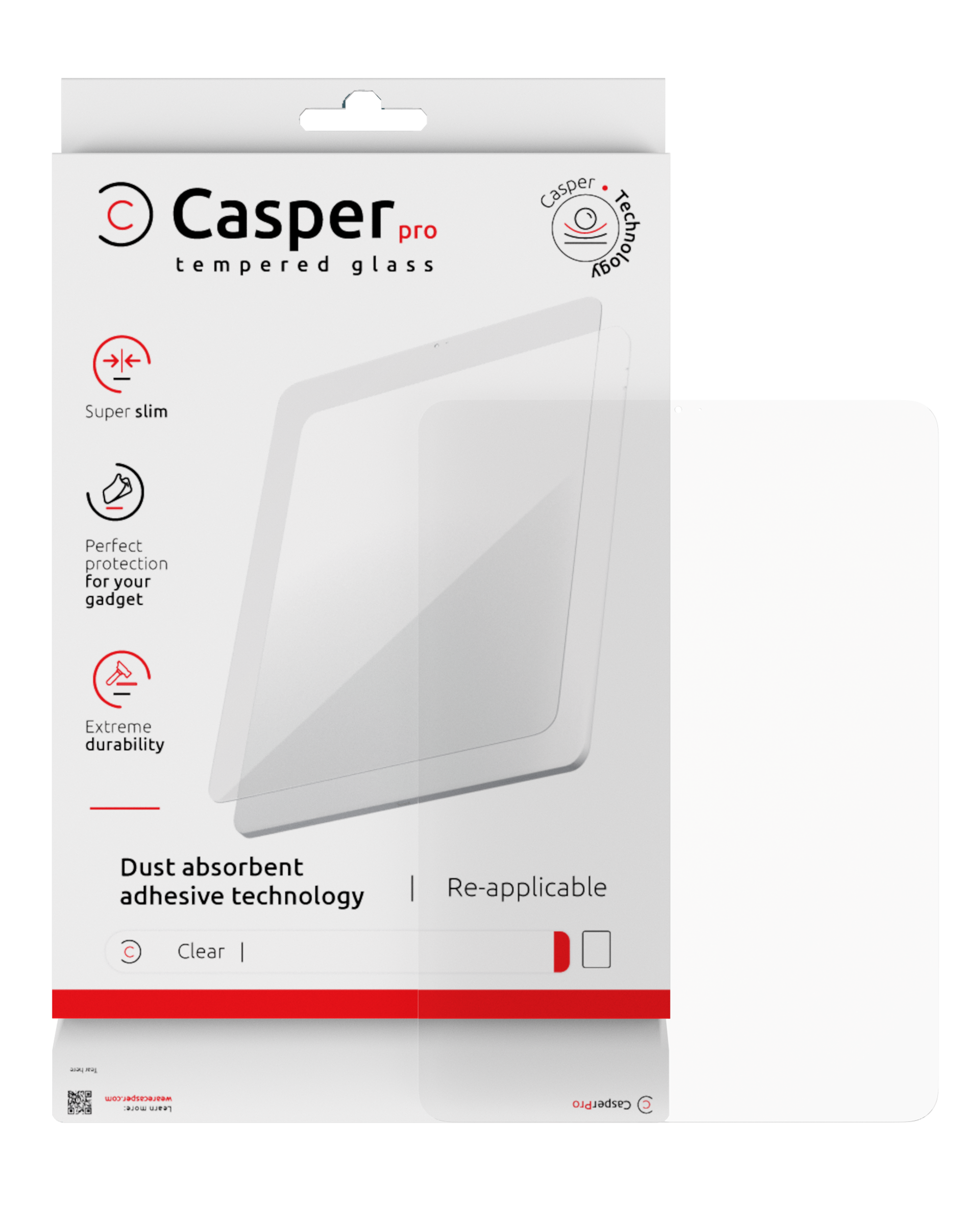 Casper Screen Protector Compatible For Sony Playstation Portal / Playstation 5 Portal (Retail Pack) (Clear)