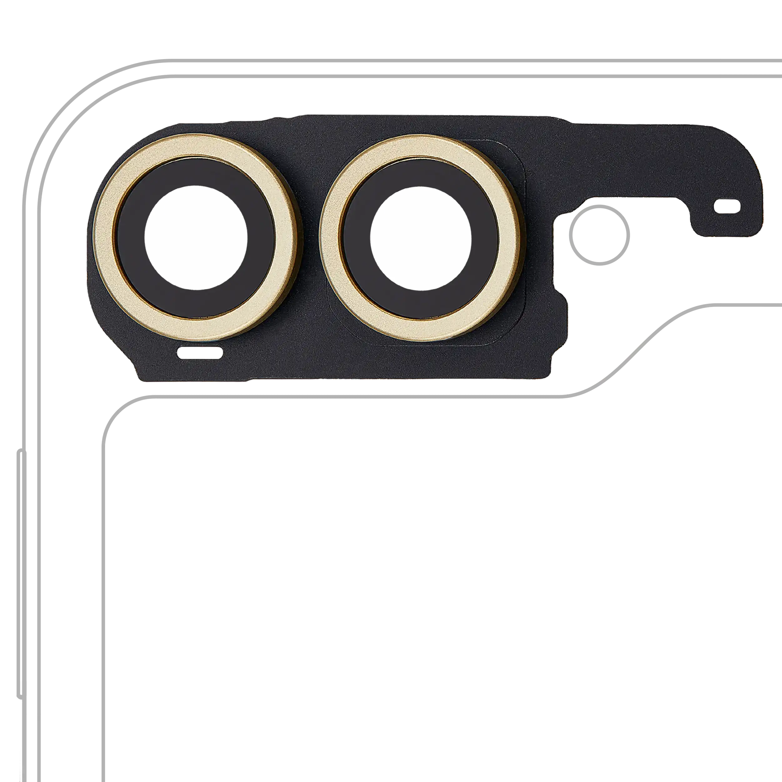 Back Camera Lens With Cover Bezel Ring Compatible For Samsung Galaxy Z Flip 6 5G (F741) (Premium) (Yellow)