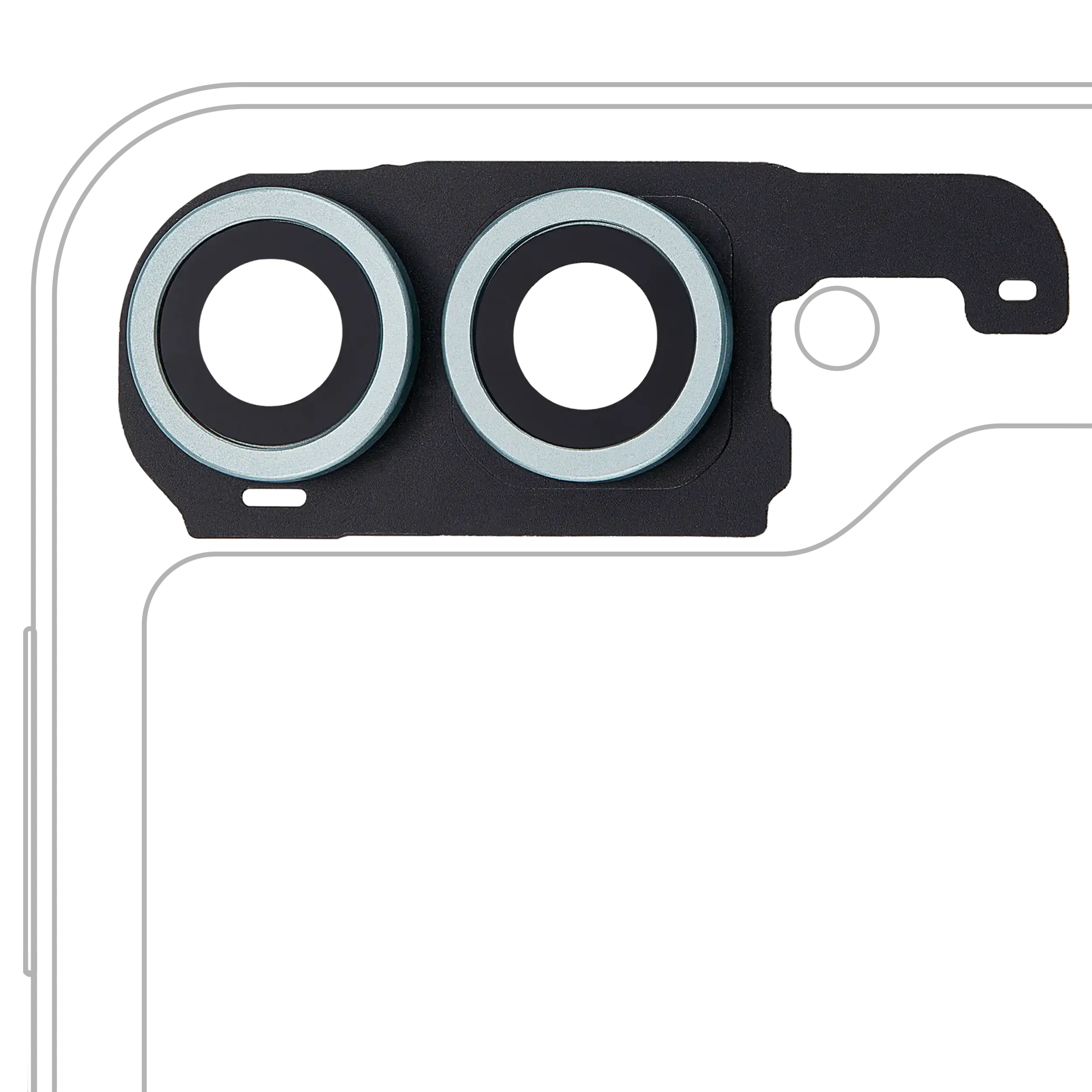 Back Camera Lens With Cover Bezel Ring Compatible For Samsung Galaxy Z Flip 6 5G (F741) (Premium) (Mint)