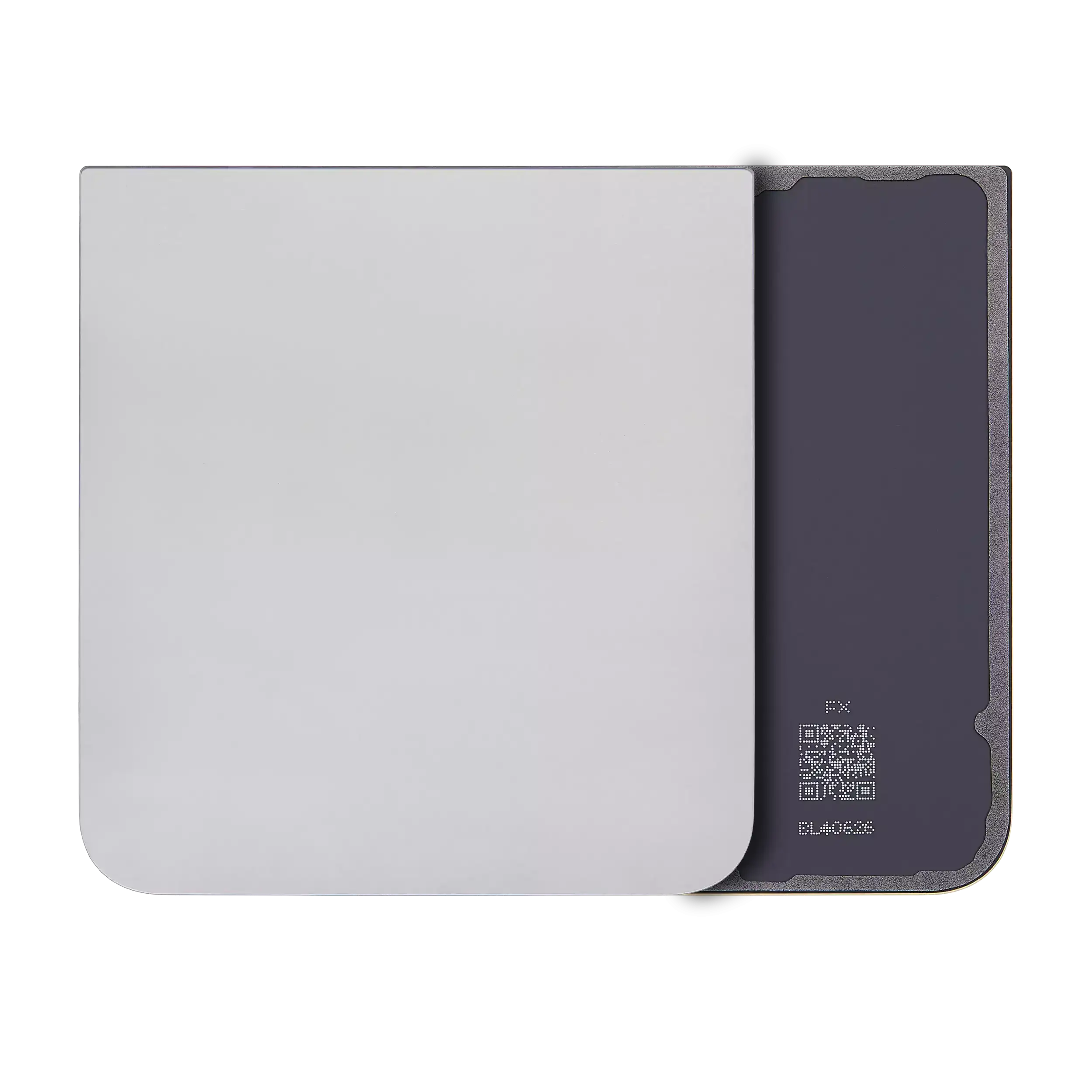 Back Cover Glass Compatible For Samsung Galaxy Z Flip 6 5G (Service Pack) (Silver Shadow)
