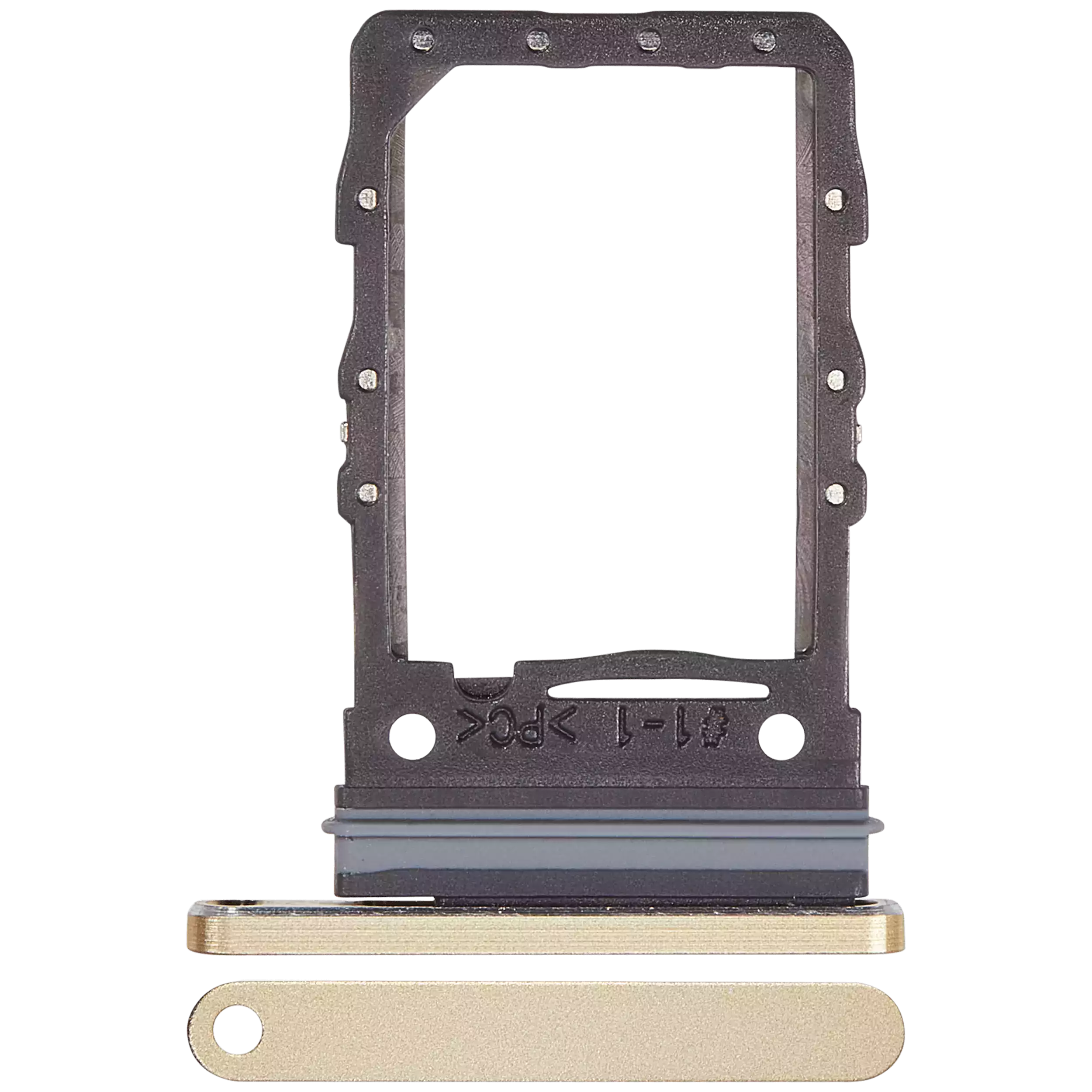 Single Sim Card Tray Compatible For Samsung Galaxy Z Flip 6 (F741) (Premium) (Yellow)